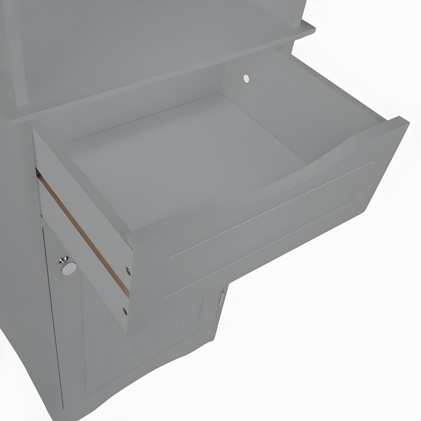RiverRidge Home RiverRidge Ashland Tall Bathroom Storage Linen Cabinet and Organizer with Drawer and Shelves