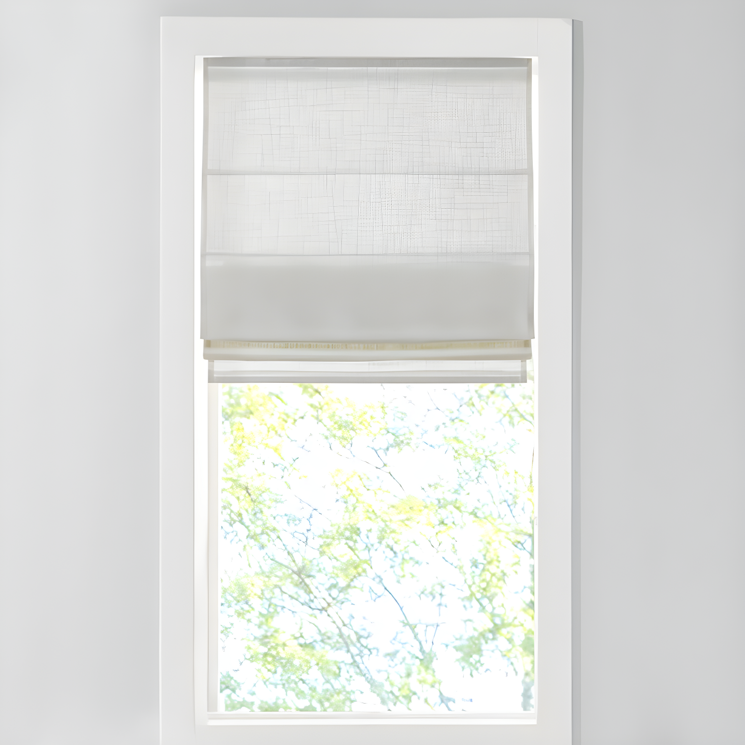 Madison Park Kyler Linen Blend Light Filtering Single Roman Shade