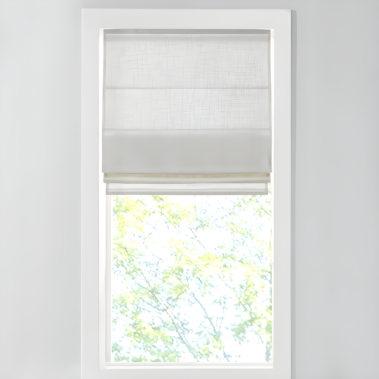 Madison Park Kyler Linen Blend Light Filtering Single Roman Shade