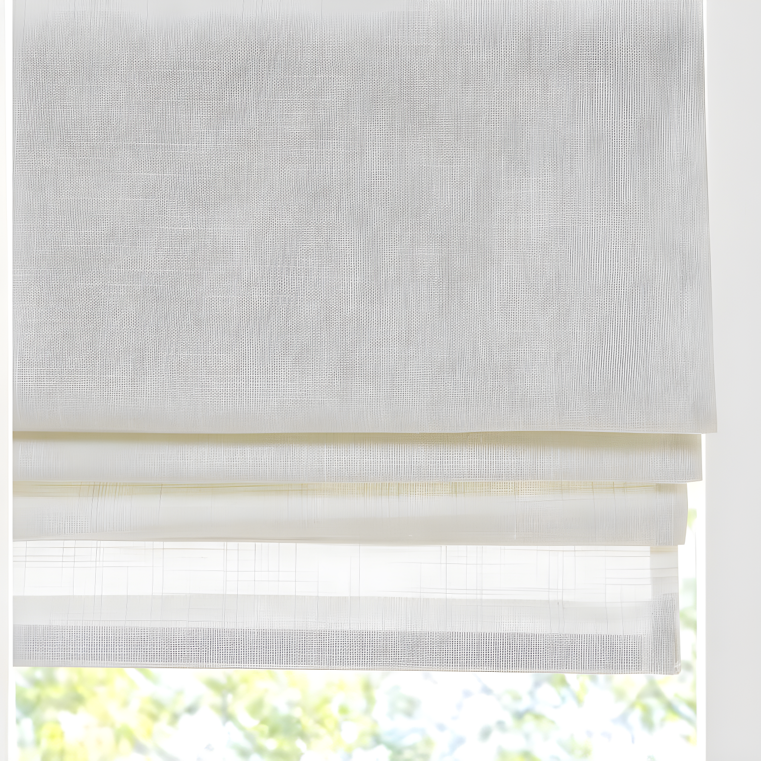 Madison Park Kyler Linen Blend Light Filtering Single Roman Shade