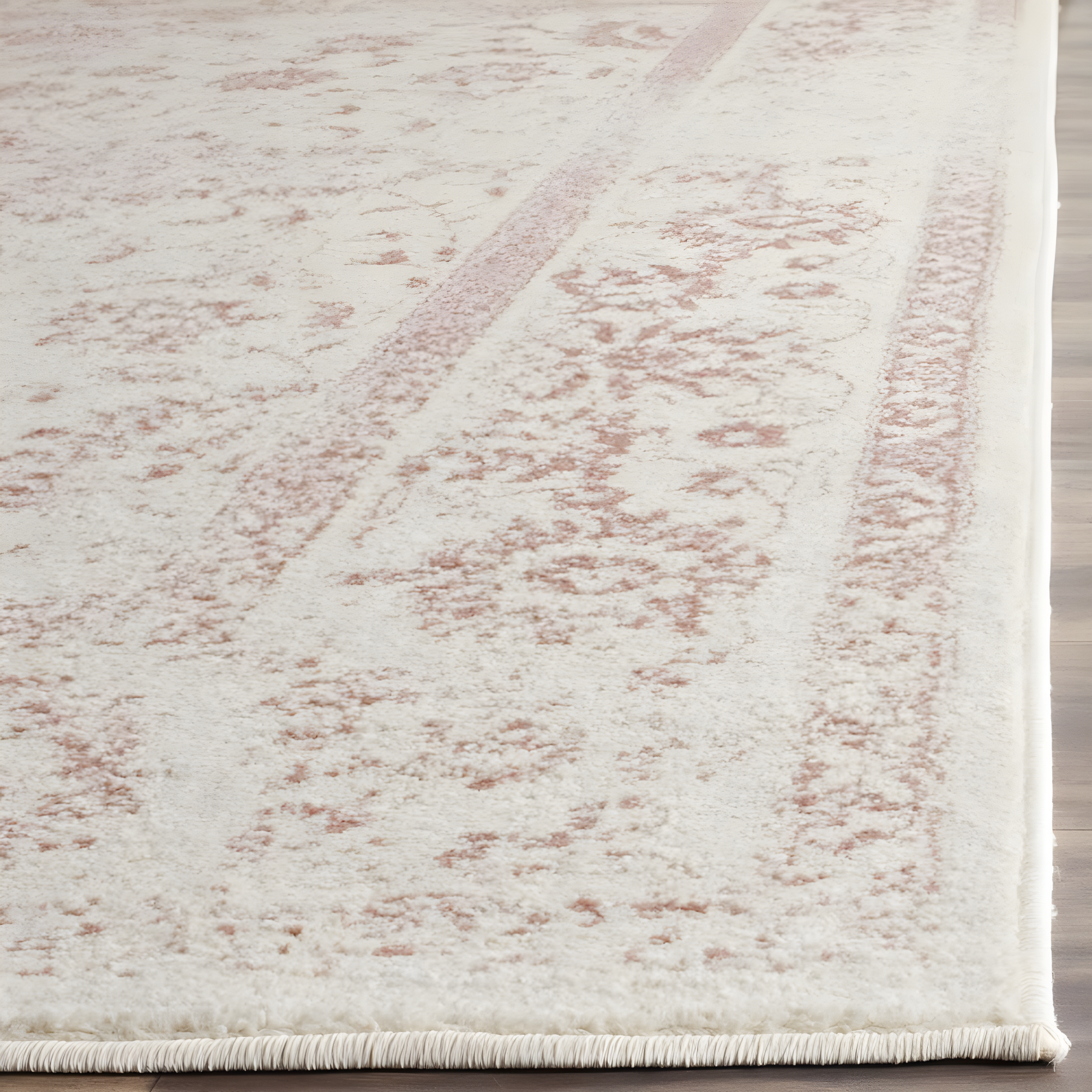 Adirondack ADR109 Machine Made Indoor Area Rug - Ivory/Rose - 8'x10' - Safavieh