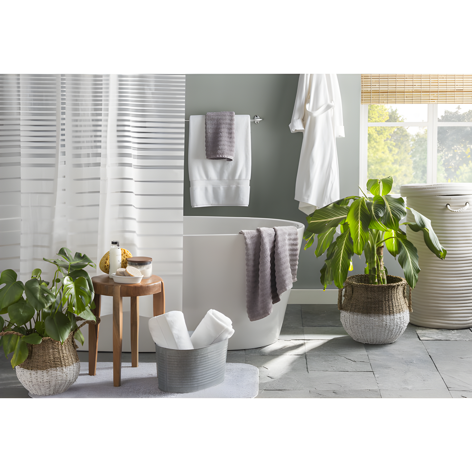Modern Threads Spa Collection 6-Piece Ultra Soft Quick-Dry 550GSM 100% Combed Cotton Wavy Towel Set