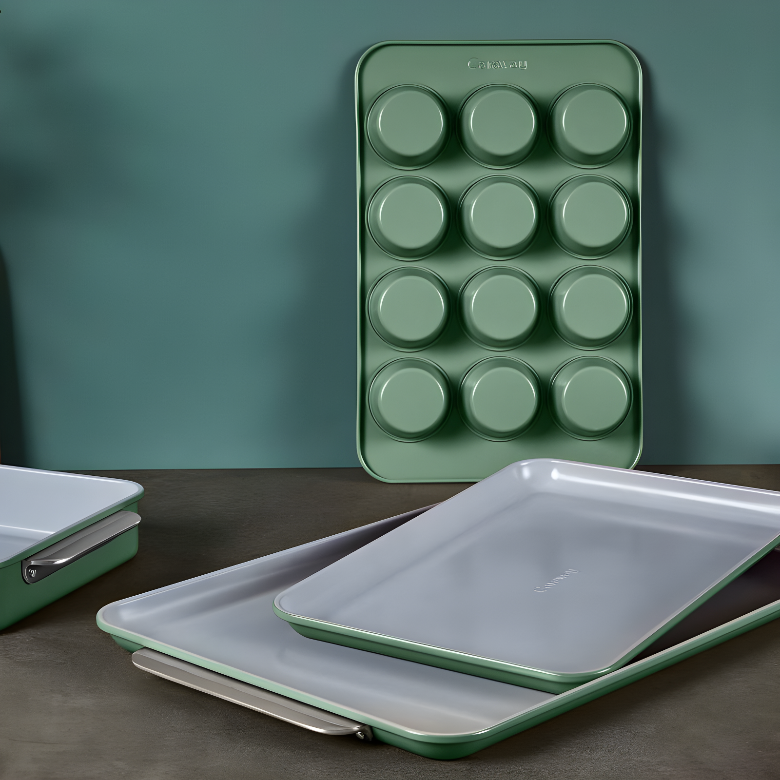 Caraway Home ® Sage Non-Stick Ceramic Baking Sheet Duo