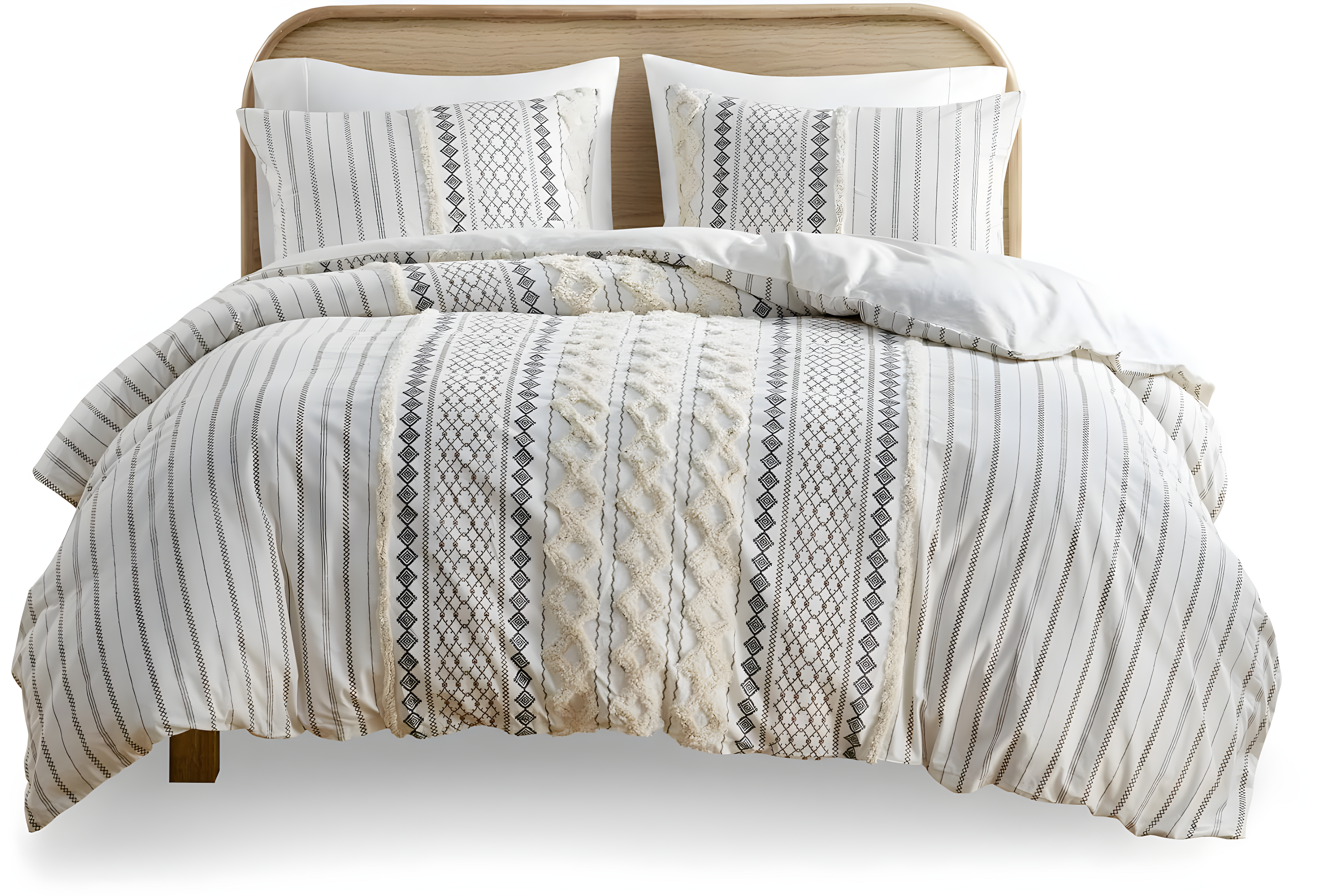 INK+IVY Imani Cotton Printed Duvet Cover Set