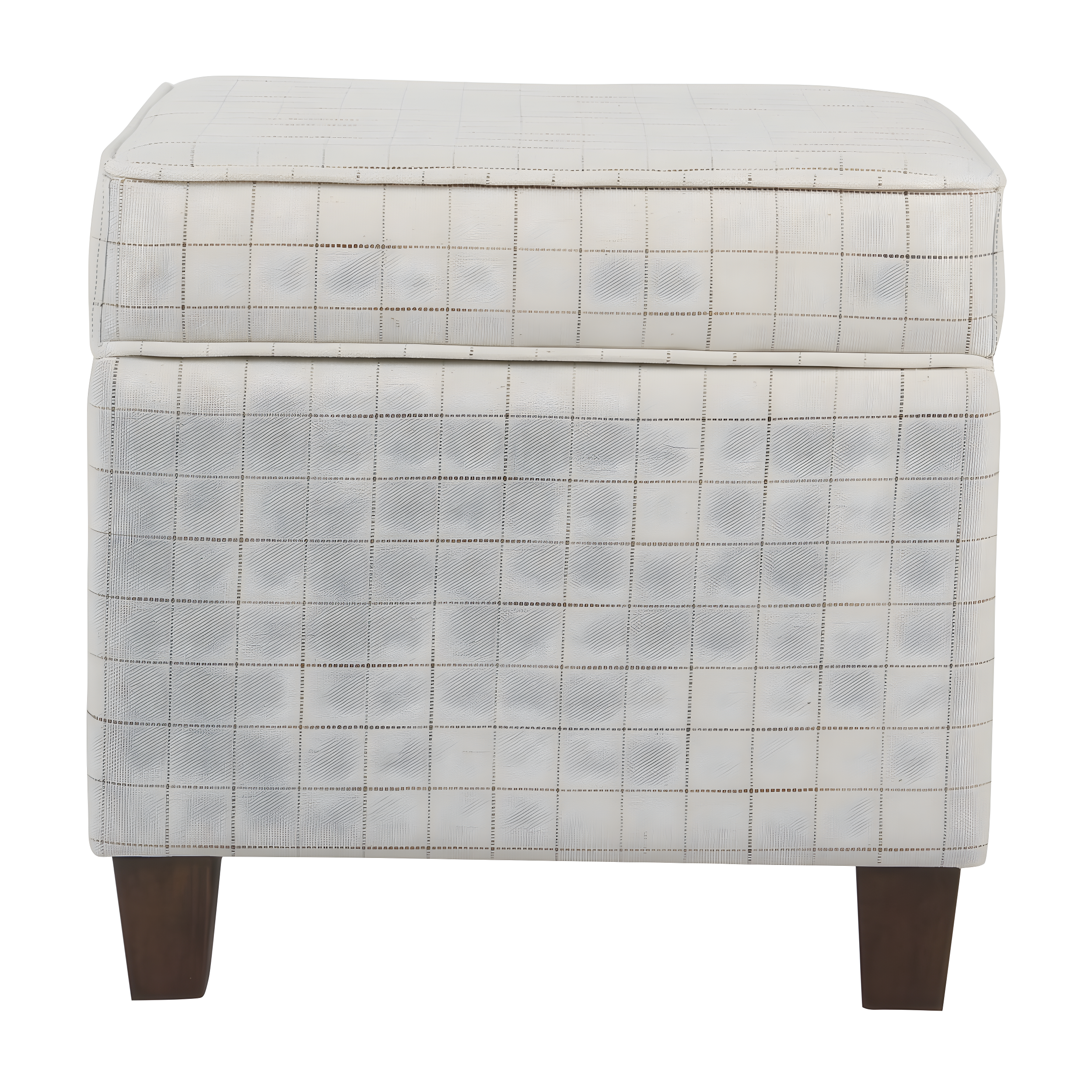 Cole Classics Square Storage Ottoman with Lift Off Top Natural - HomePop: Bedroom Bench, Footrest