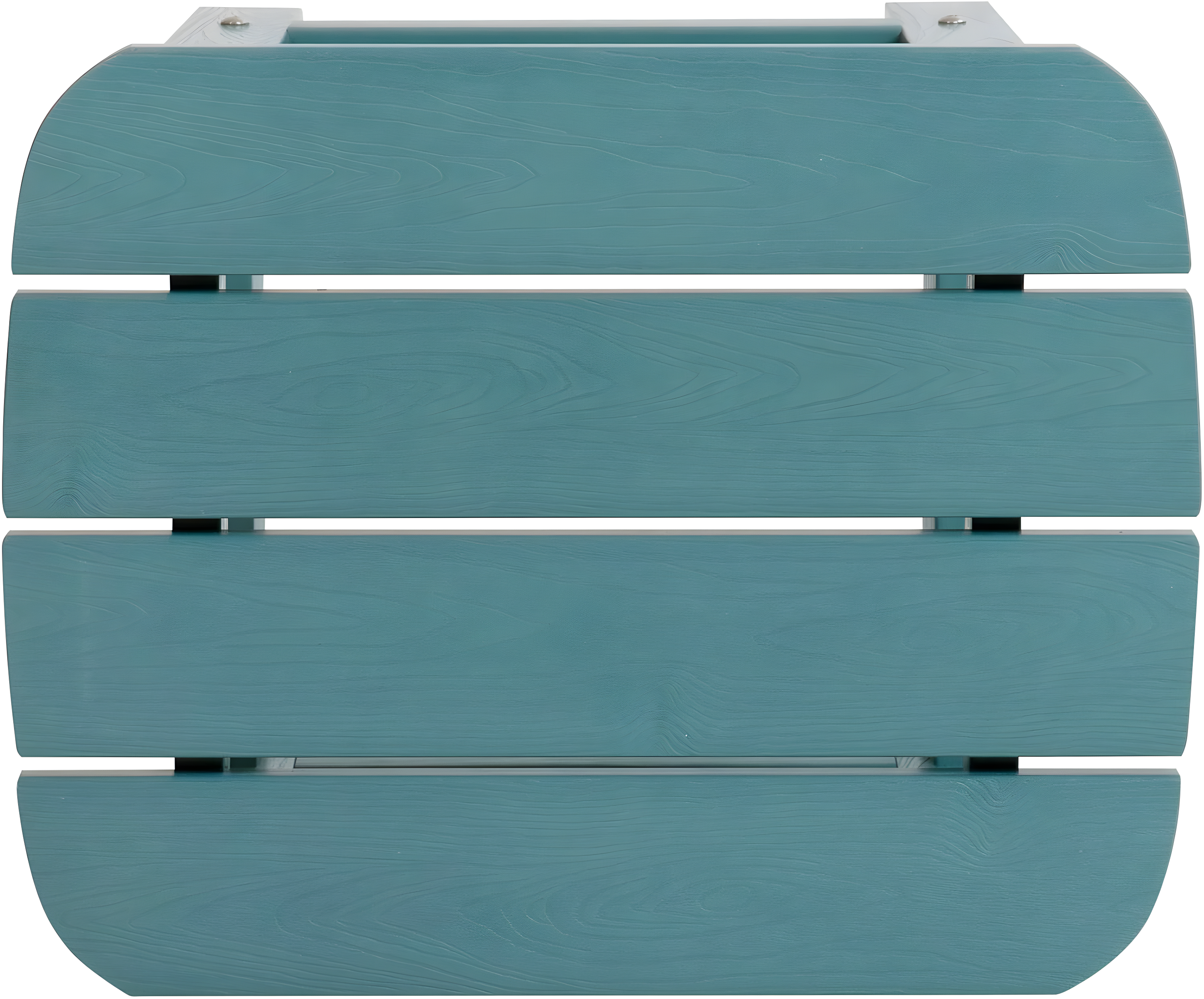 Flash Furniture Charlestown All-Weather Poly Resin Wood Adirondack Side Table in Sea Foam