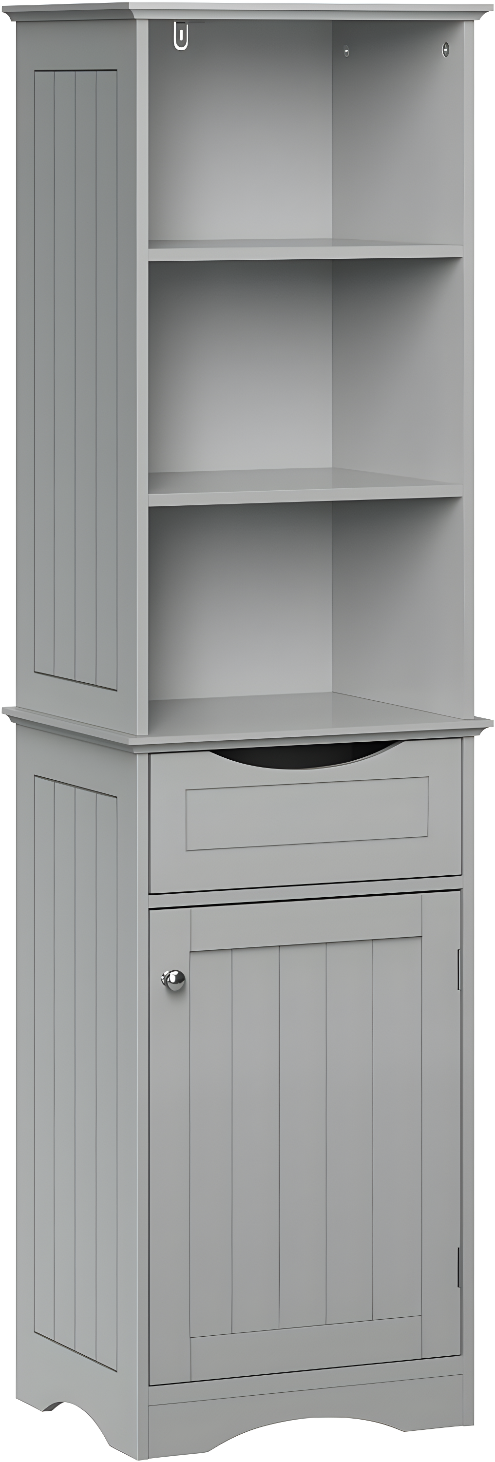 RiverRidge Home RiverRidge Ashland Tall Bathroom Storage Linen Cabinet and Organizer with Drawer and Shelves
