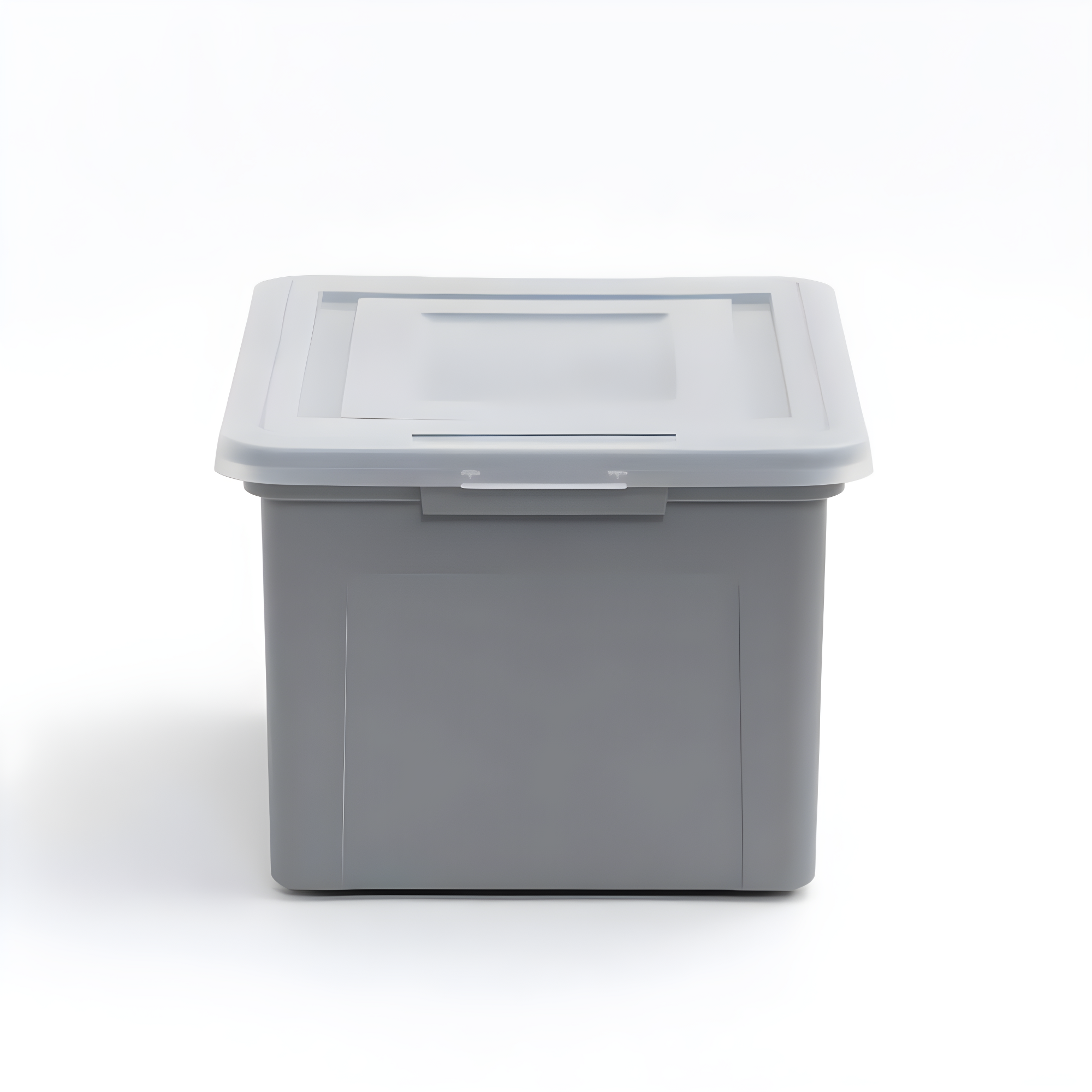 IRIS 32qt 3pk Letter Plastic File Box: Hanging File Folders Storage Bin, File Organizer, Gray, No Assembly Required