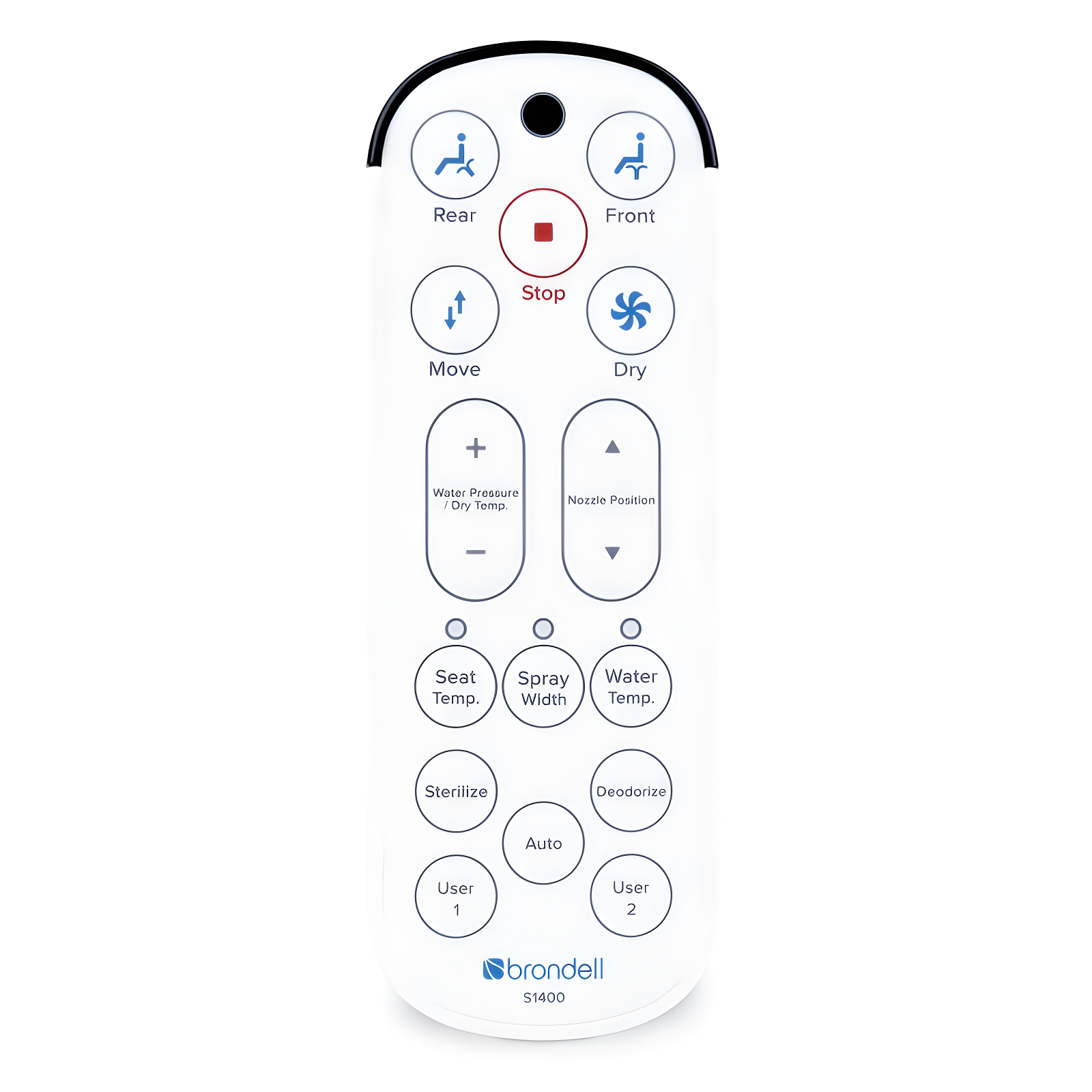 Brondell S1400-RW Swash 1400 Luxury Bidet Toilet Seat Round