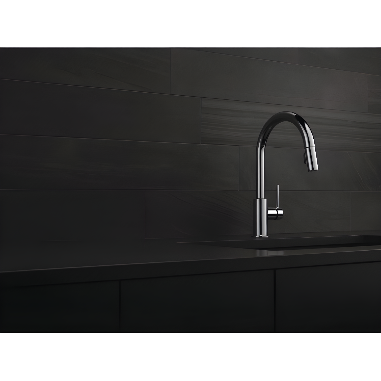 Trinsic Pull Down Sprayer Kitchen Sink Faucet, Single Handle Kitchen Faucet