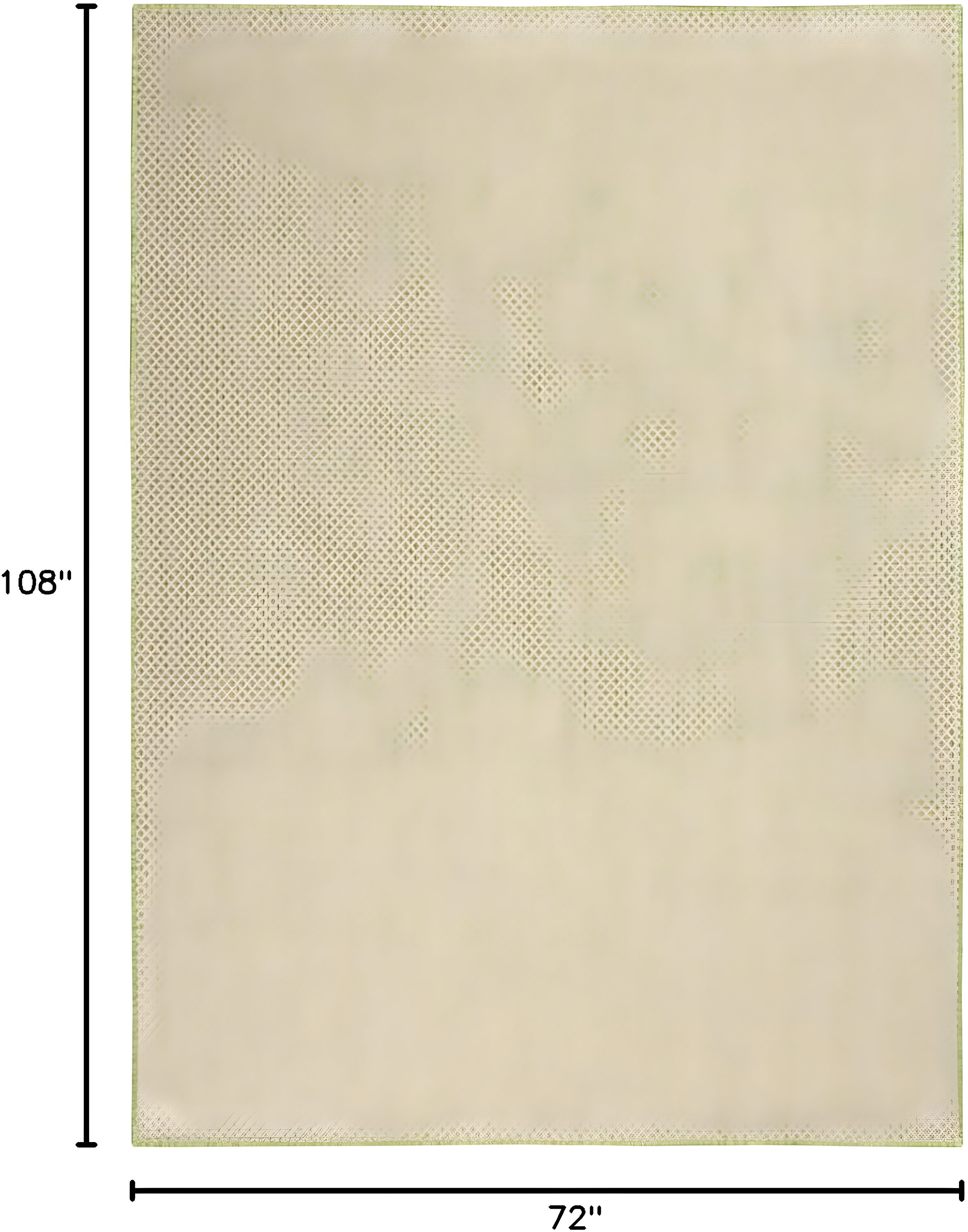 Nourison Courtyard COU01 Indoor/outdoor Area Rug - Ivory Green 6' x 9'