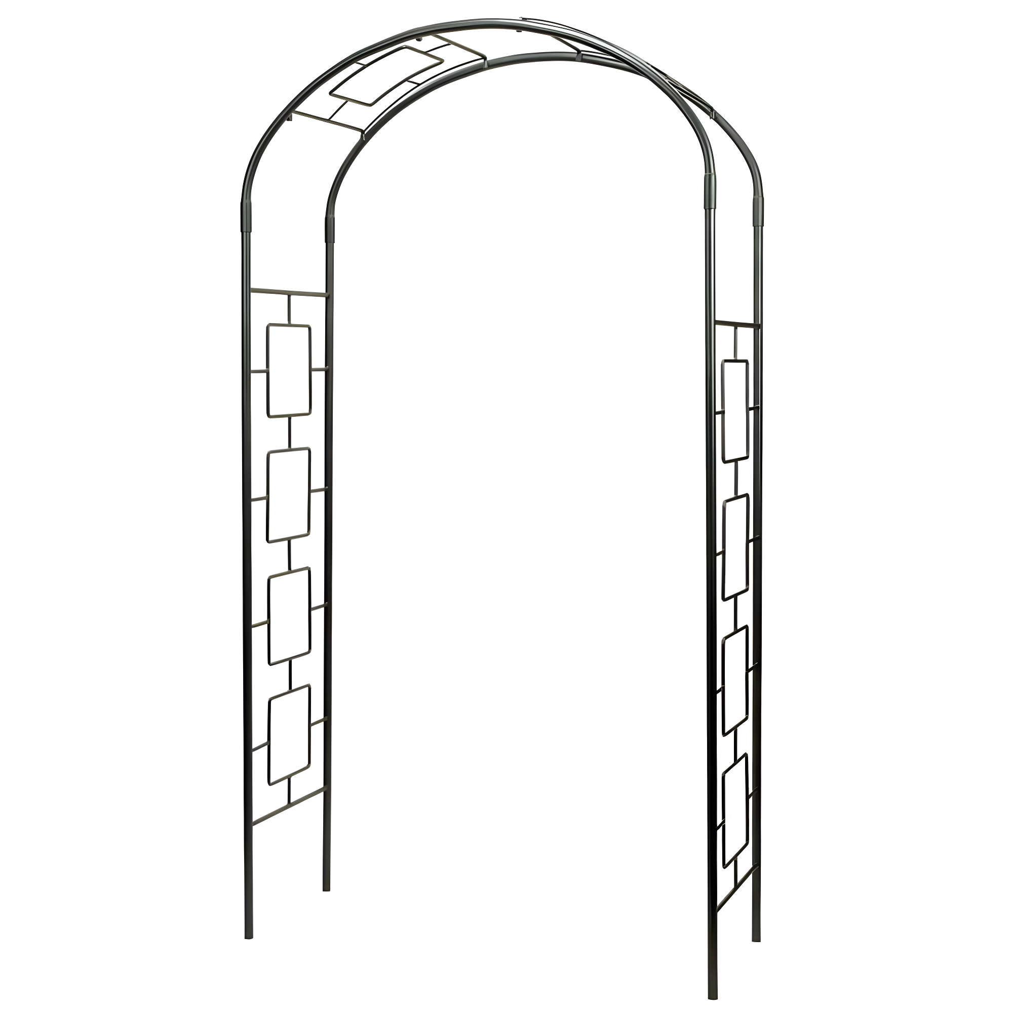 Nansi 55'' W x 21'' D Iron Arbor in Black