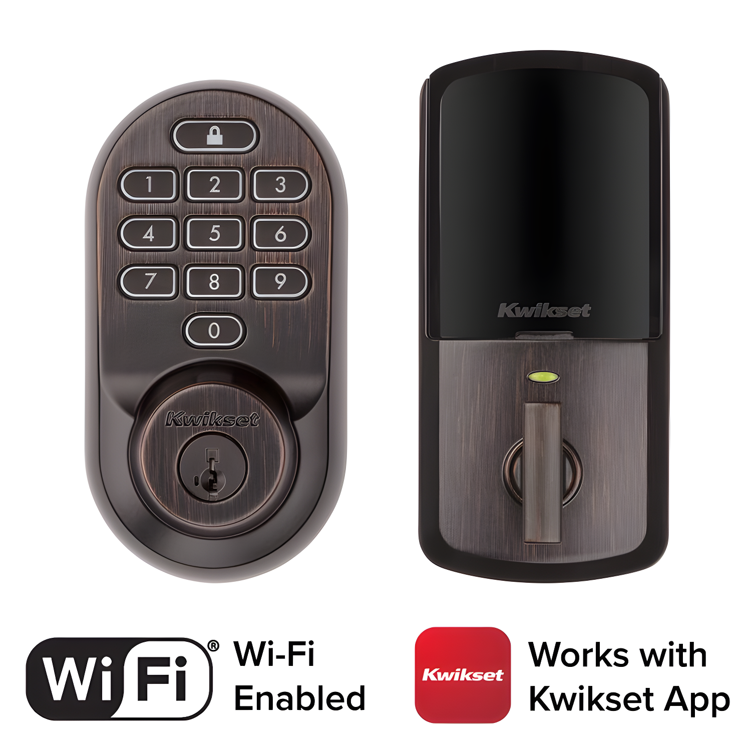 Halo Wi-Fi Smart Lock Keypad Single Cylinder Deadbolt with Smartkey Security