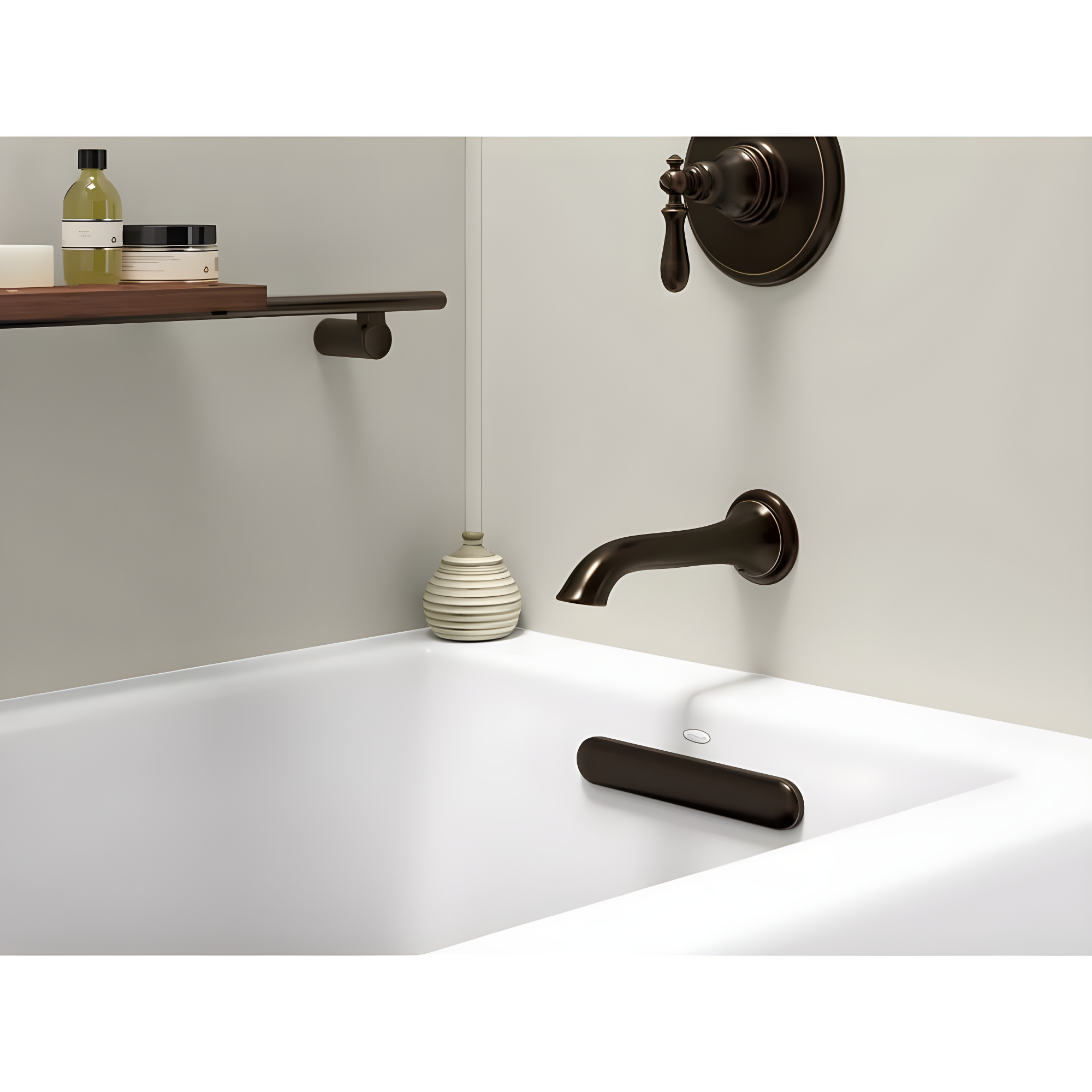 Underscore 60" x 32" Alcove Soaking Bathtub