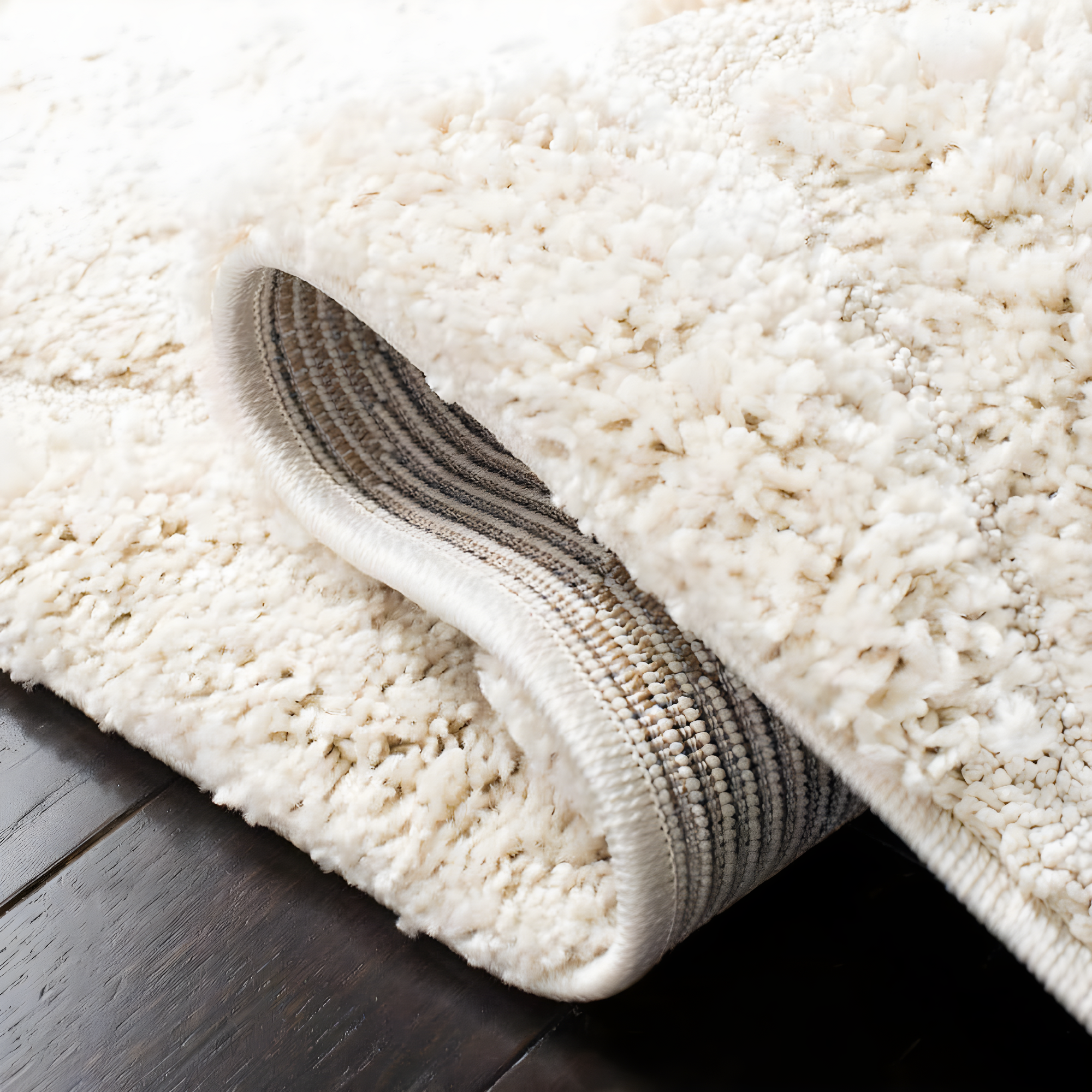 Florida Shag SG455 Power Loomed Indoor Runner Rug - Creme/Creme - 2'3"x11' - Safavieh.