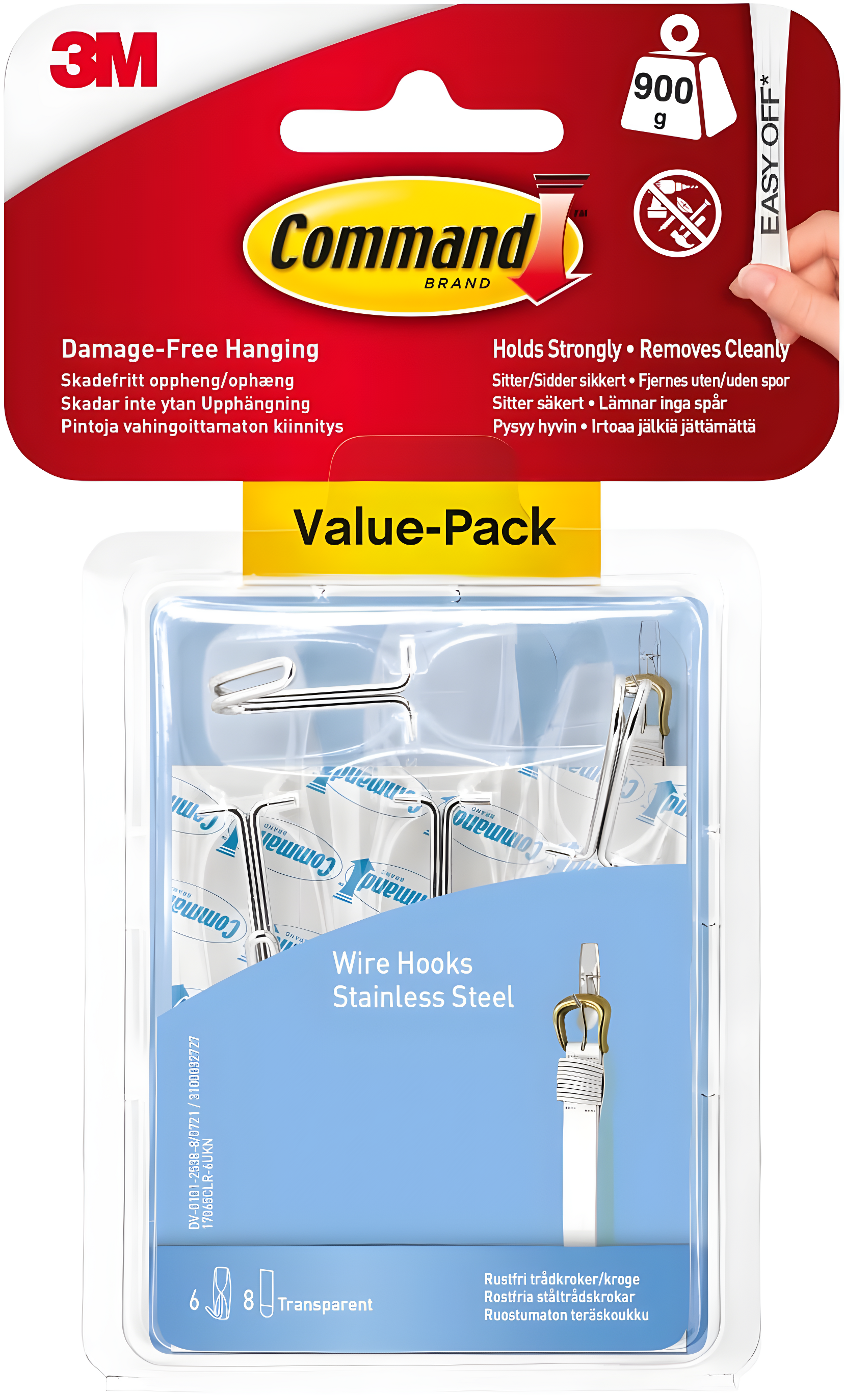 Command Command Hooks (Set of 6)