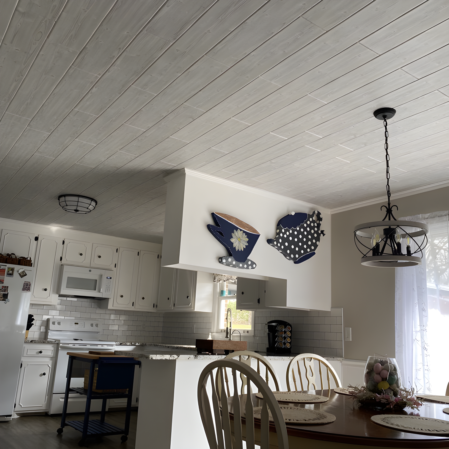 Foam Wood Glue-Up Ceiling Planks 39 in. x 6 in.