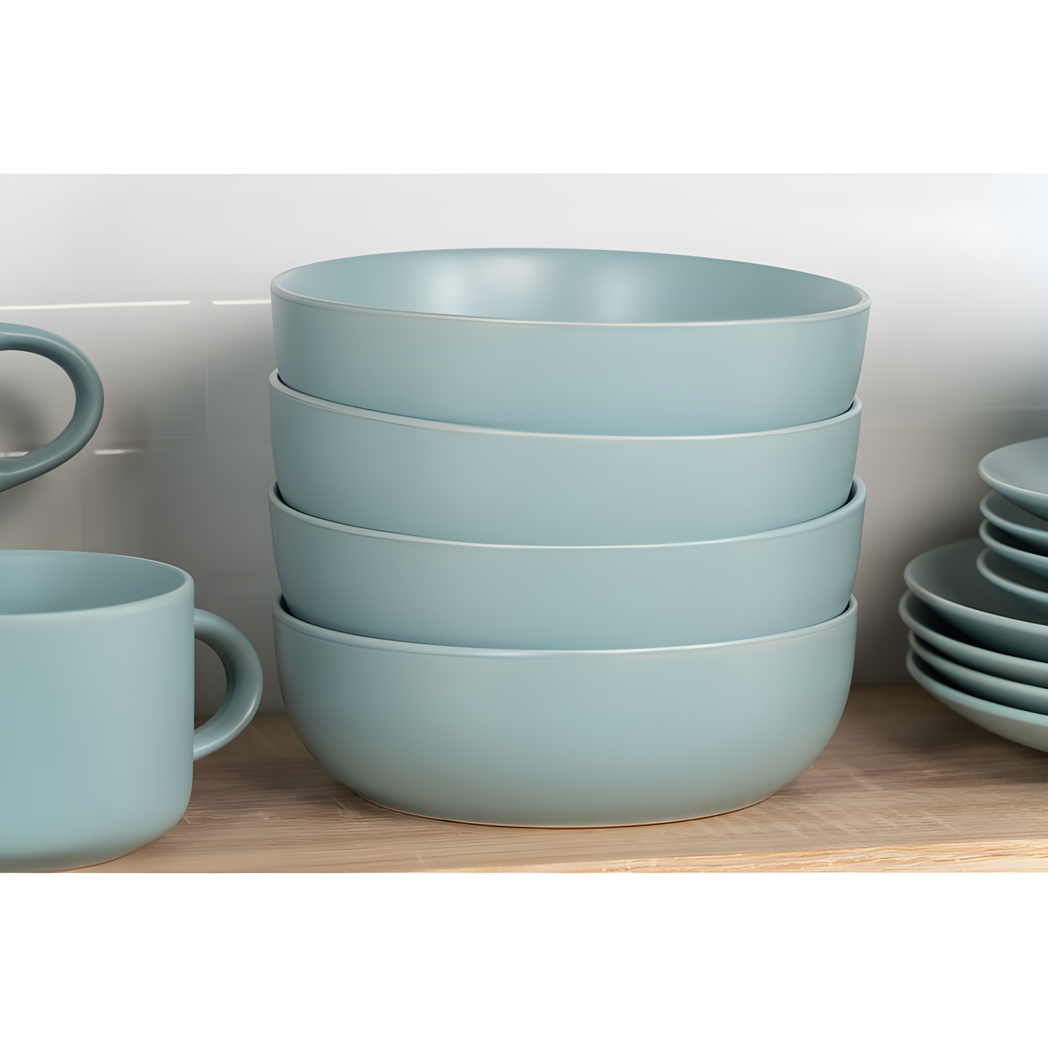 Wazee Matte 16 Piece Dinnerware Set, Service for 4