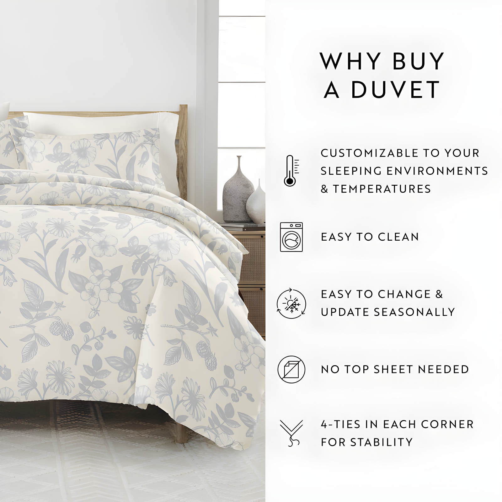 Home Garden Pattern Duvet Cover Set