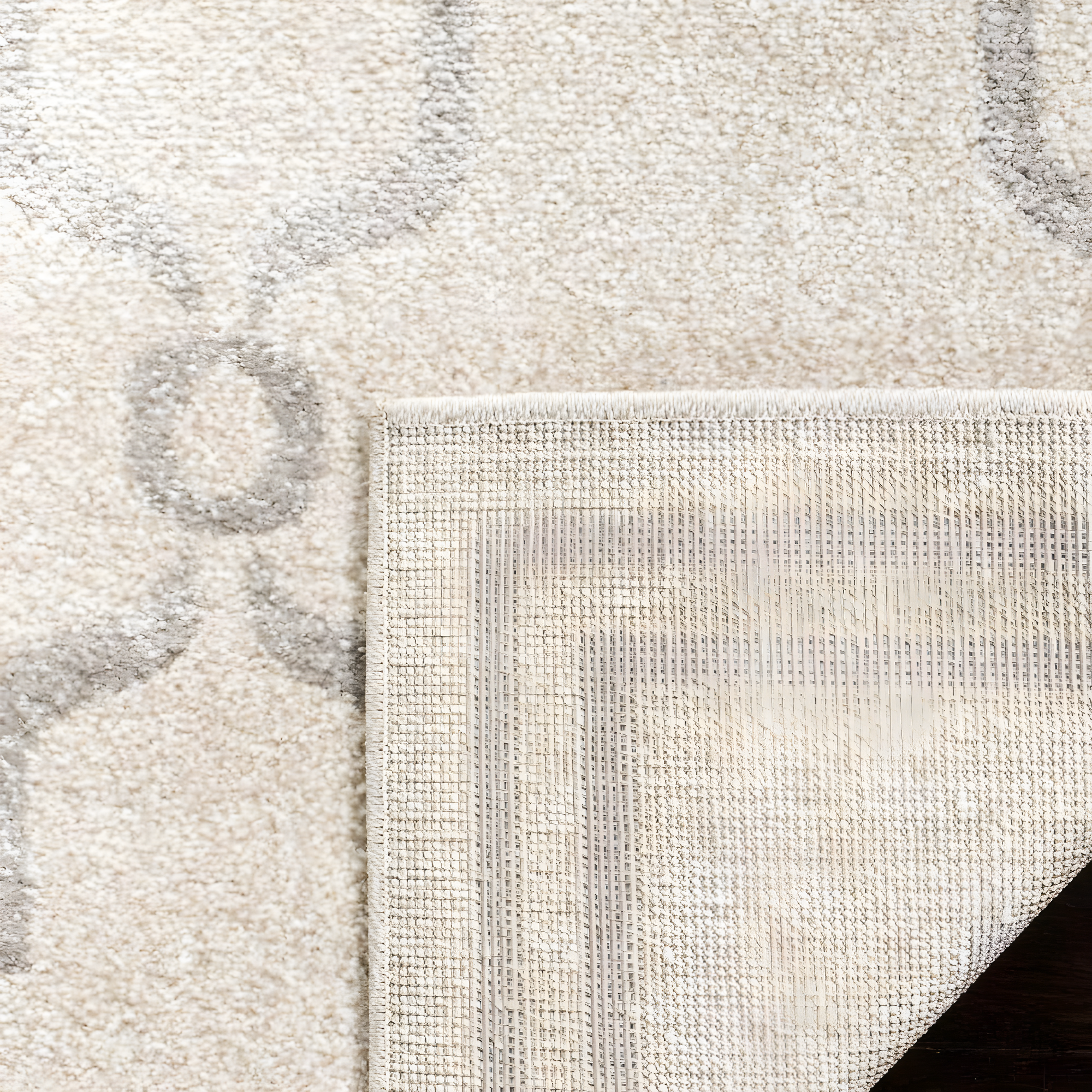 Amherst AMT414 Power Loomed Indoor Area Rug - Ivory/Light Grey - 9'x12' - Safavieh