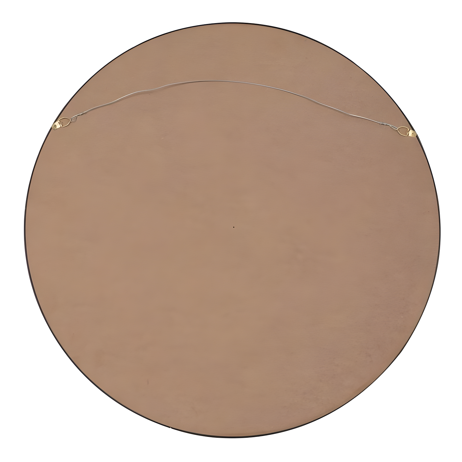 26" x 26" Travis Round Wood Accent Wall Mirror Black - Kate & Laurel All Things Decor: MDF, No Assembly Required
