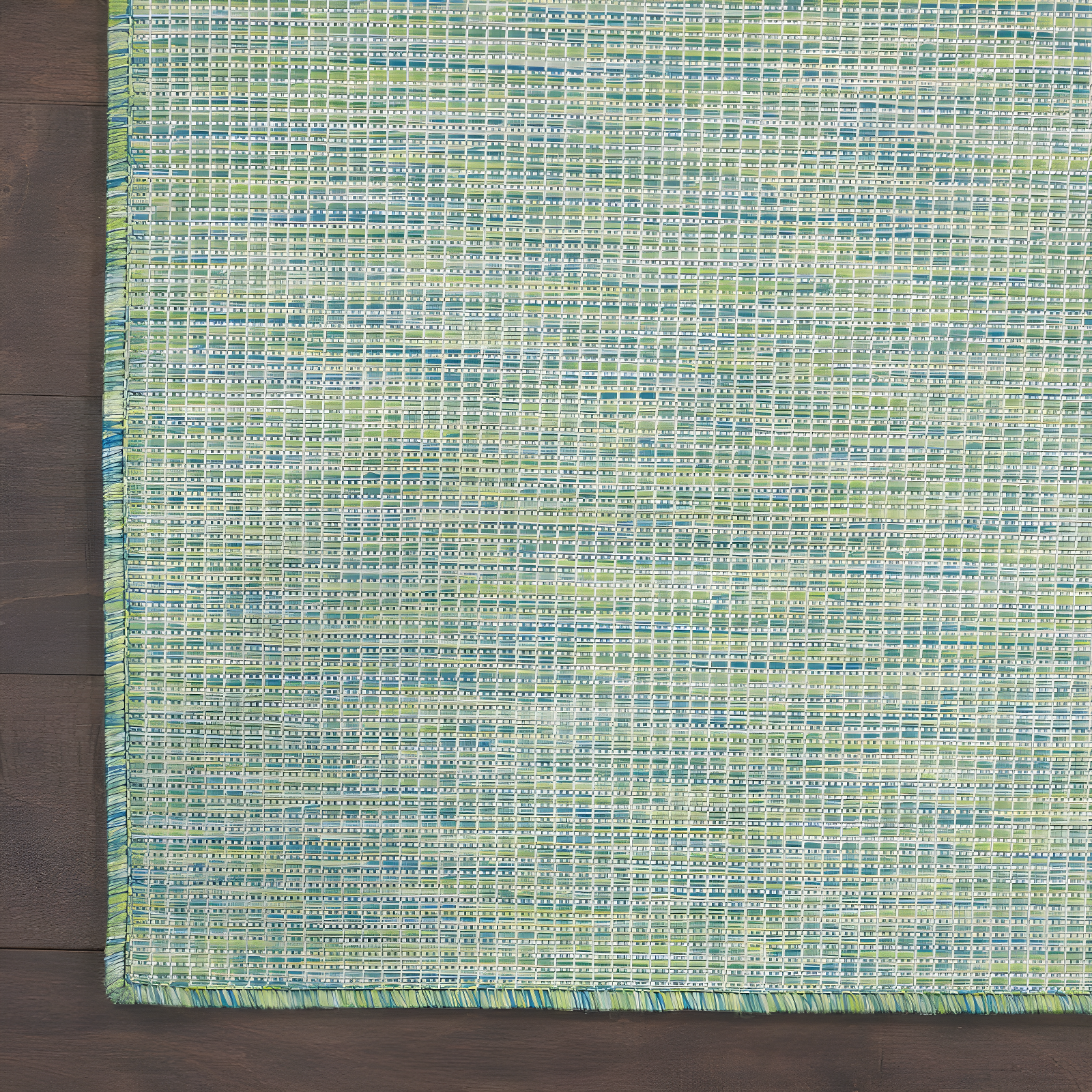 Nourison Positano POS01 Indoor/outdoor Area Rug - Blue/Green 5' x 7'