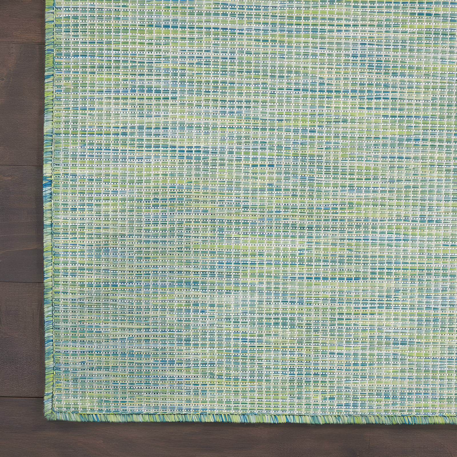Nourison Positano POS01 Indoor/outdoor Area Rug - Blue/Green 5' x 7'