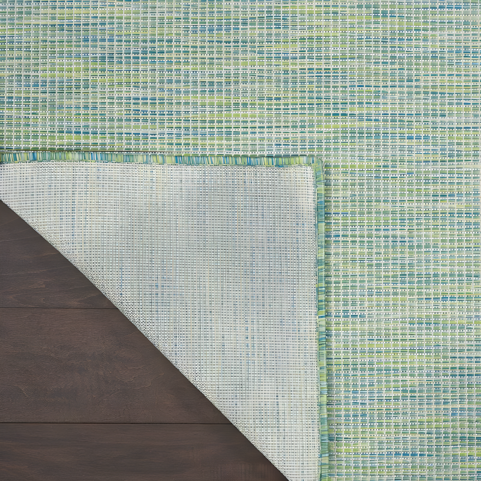 Nourison Positano POS01 Indoor/outdoor Area Rug - Blue/Green 5' x 7'