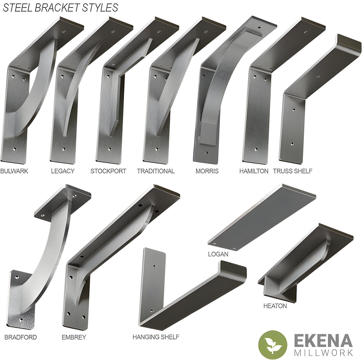 Ekena Millwork Hamilton Steel Bracket & Reviews | Wayfair