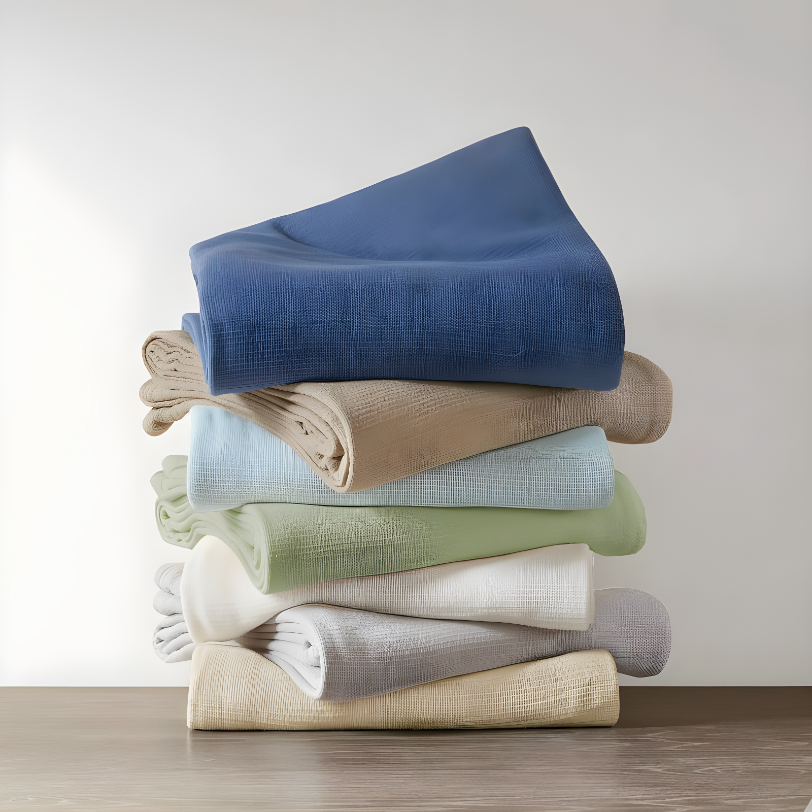 Madison Park Freshspun Basketweave Cotton Blanket
