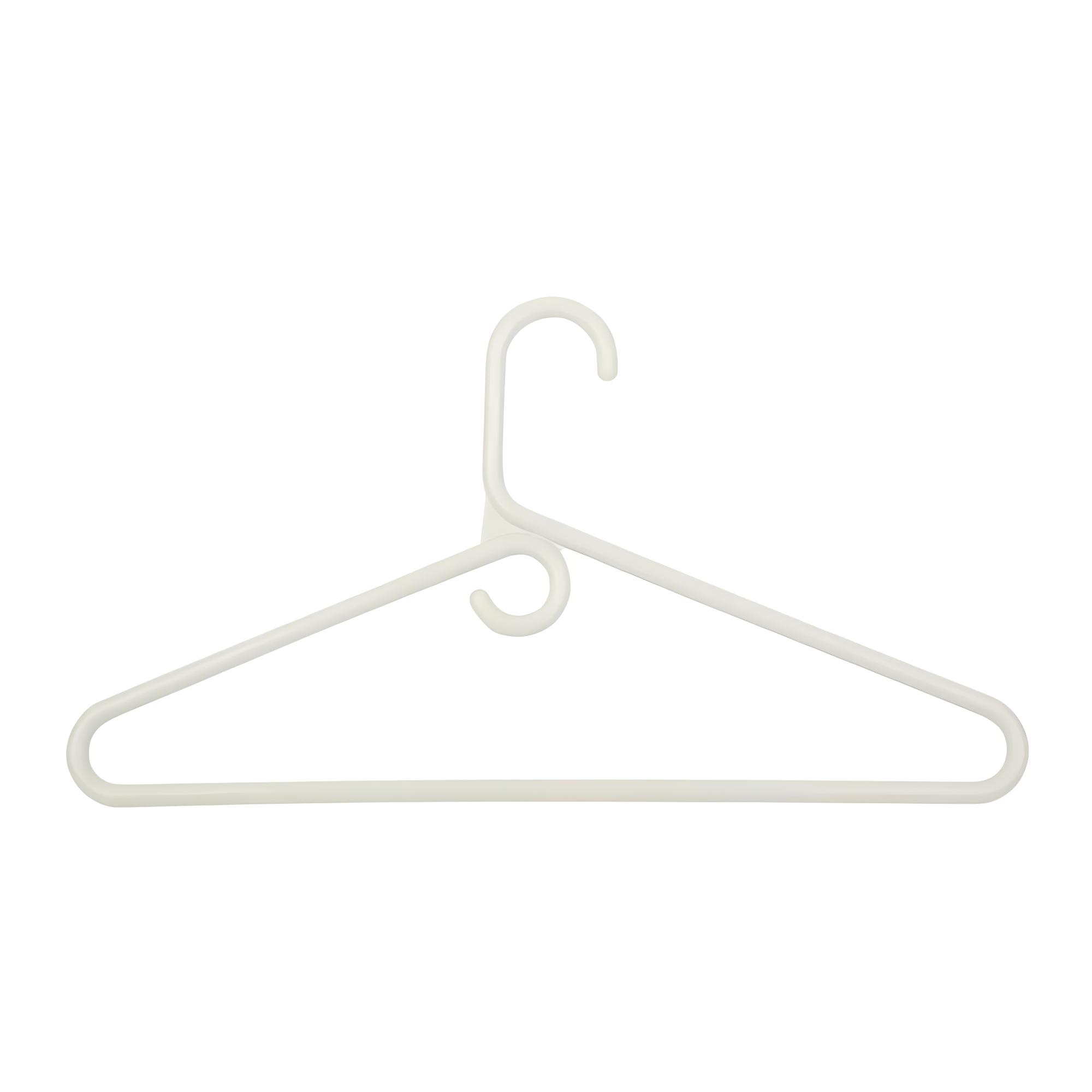 Honey-Can-Do Plastic Heavy Duty Suit Hangers, White, 18 Pack