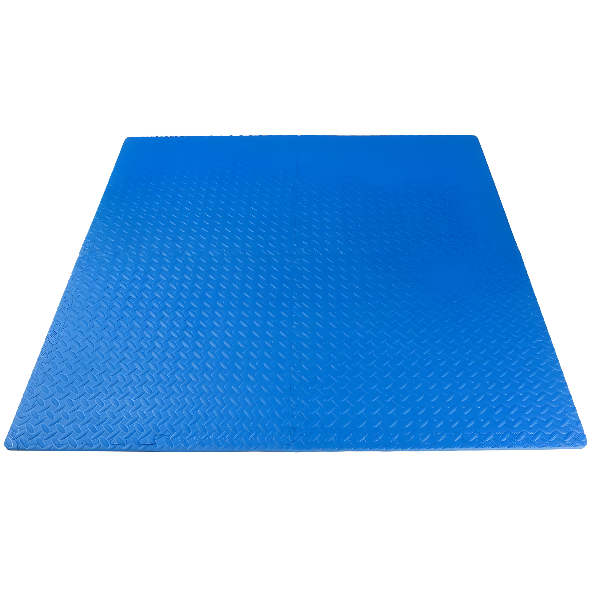 Exercise Puzzle Mat 1/2-in, Blue, 24 Sq Ft - 6 Tiles