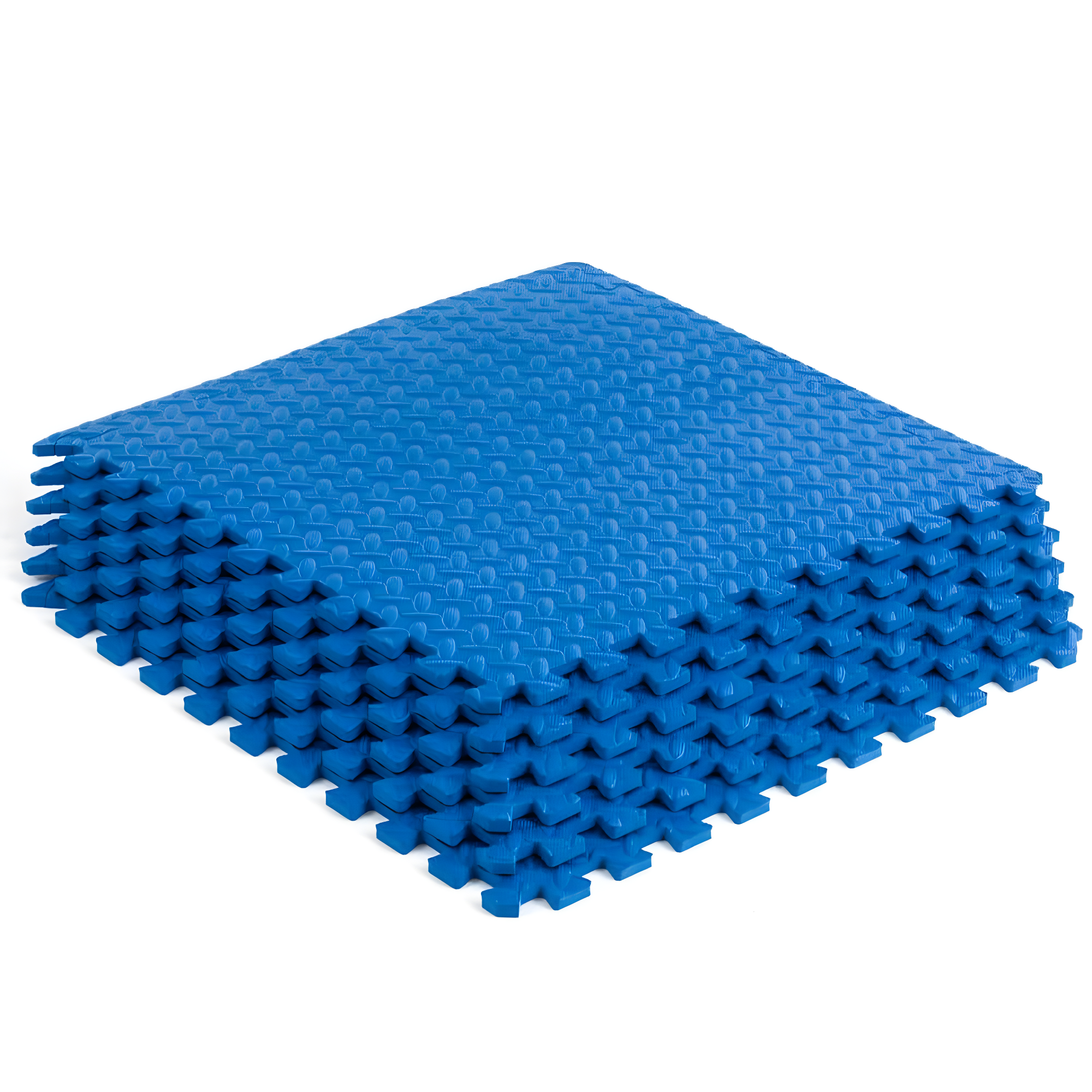 Exercise Puzzle Mat 1/2-in, Blue, 24 Sq Ft - 6 Tiles