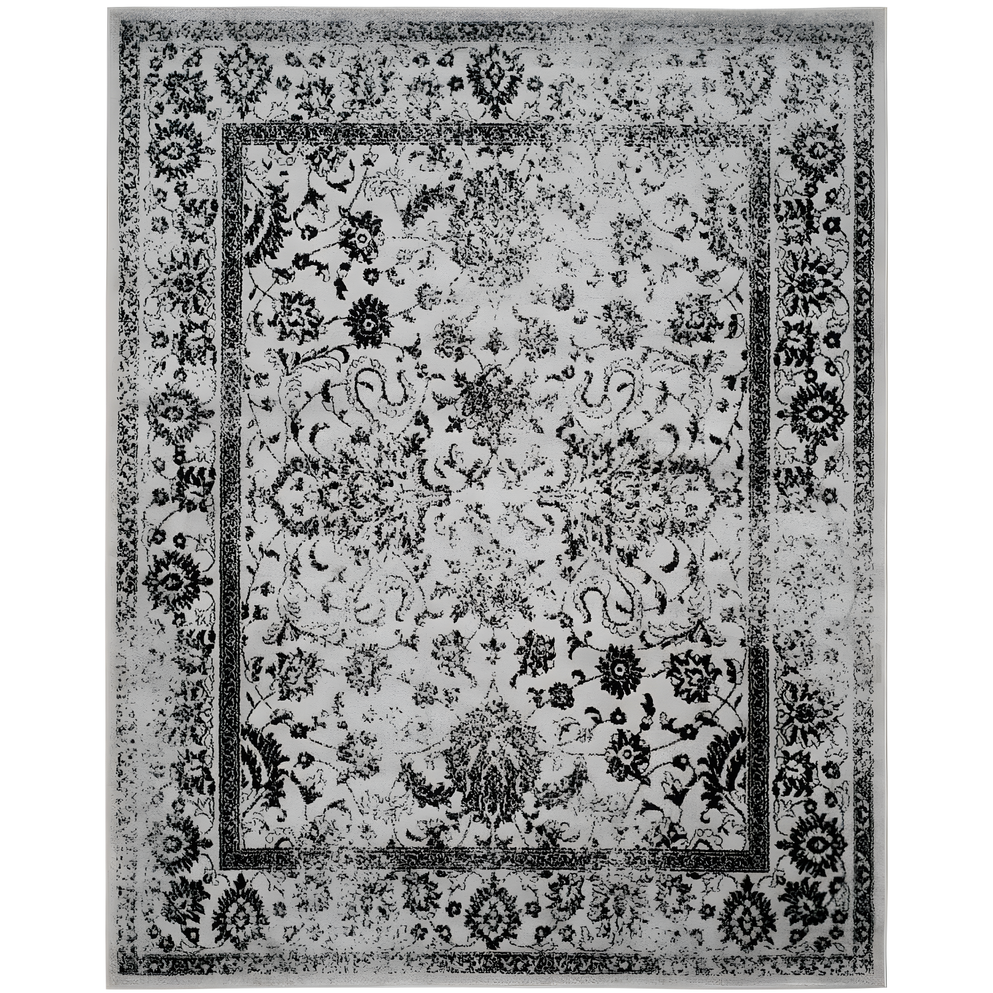 Adirondack ADR109 Machine Made Indoor Area Rug - Grey/Black - 8'x10' - Safavieh