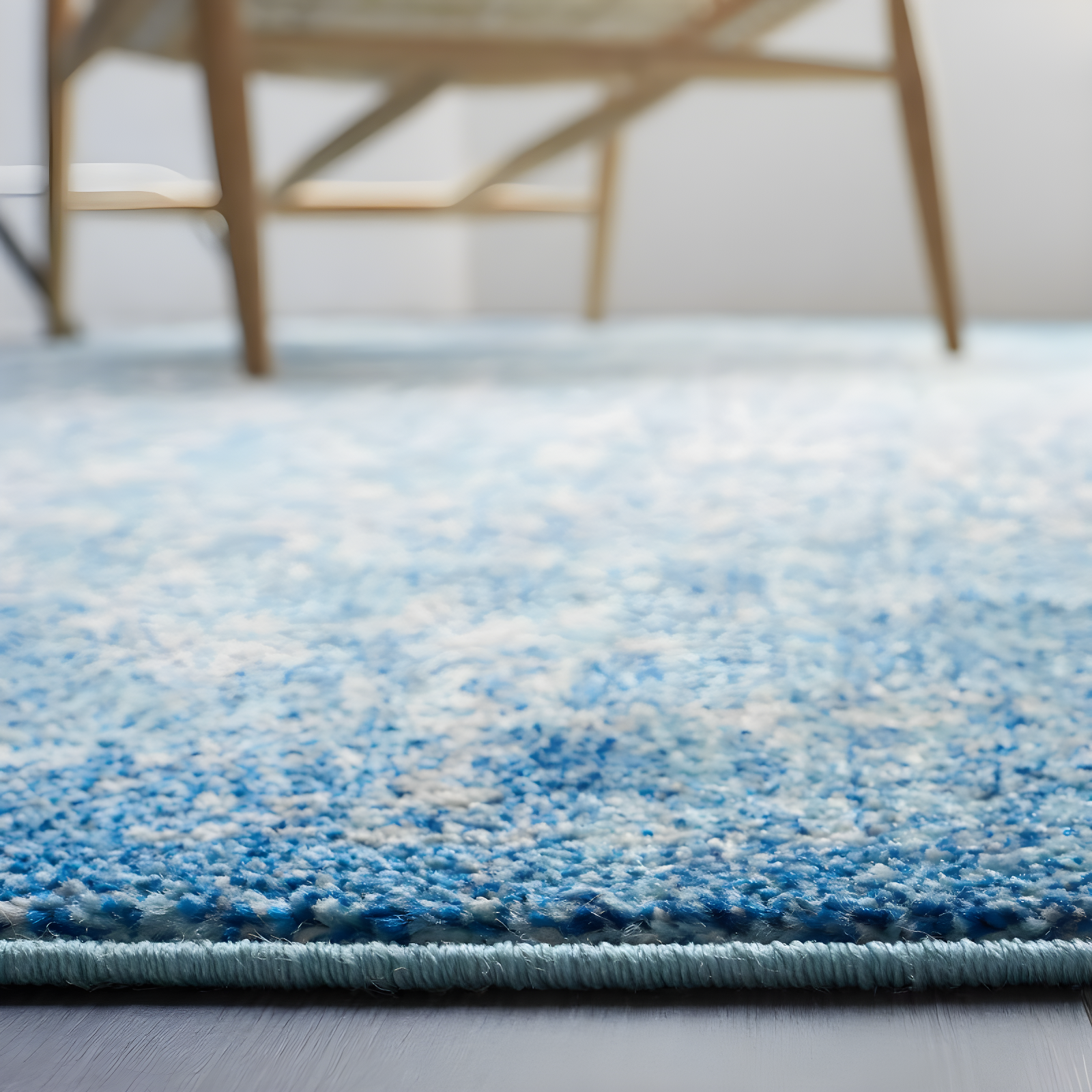 Evoke EVK256 Power Loomed Indoor Runner - Blue/Ivory - 2'2"x17' - Safavieh