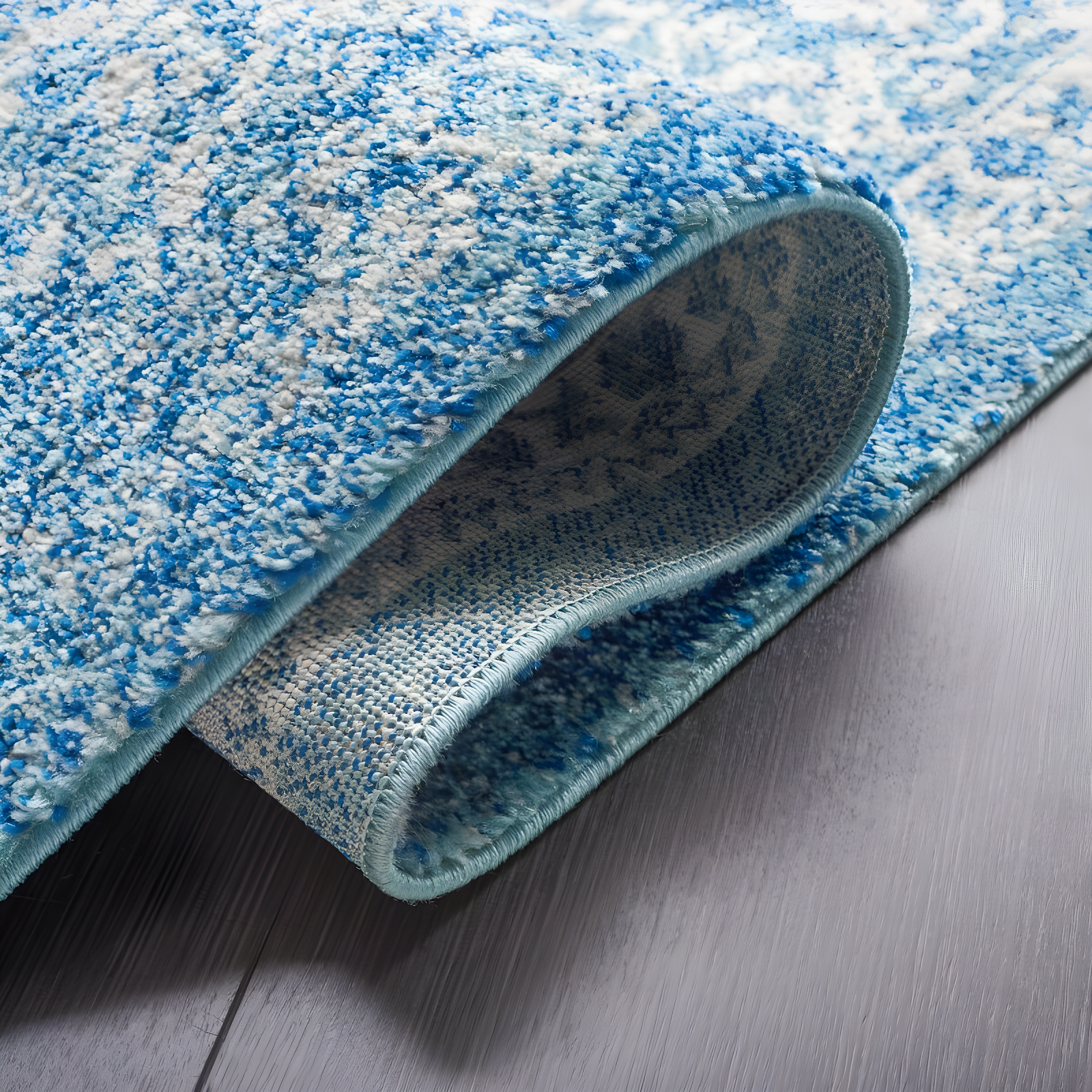 Evoke EVK256 Power Loomed Indoor Runner - Blue/Ivory - 2'2"x17' - Safavieh