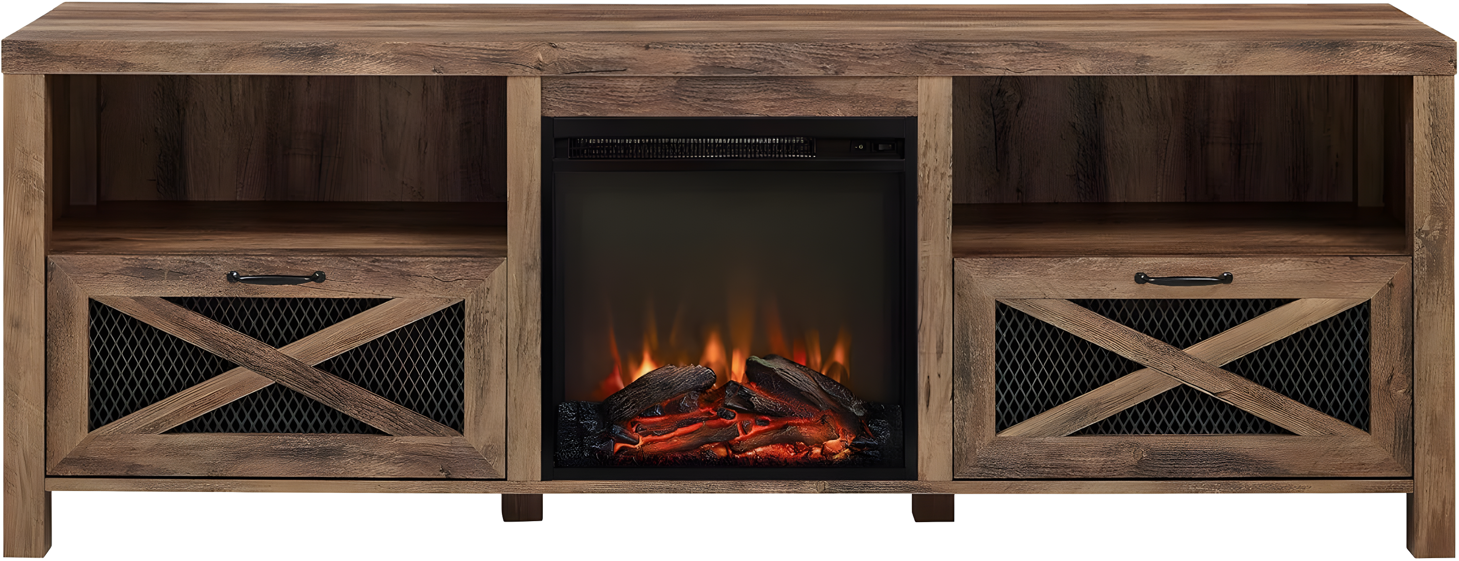 Tansey 70" Media Console with Electric Fireplace