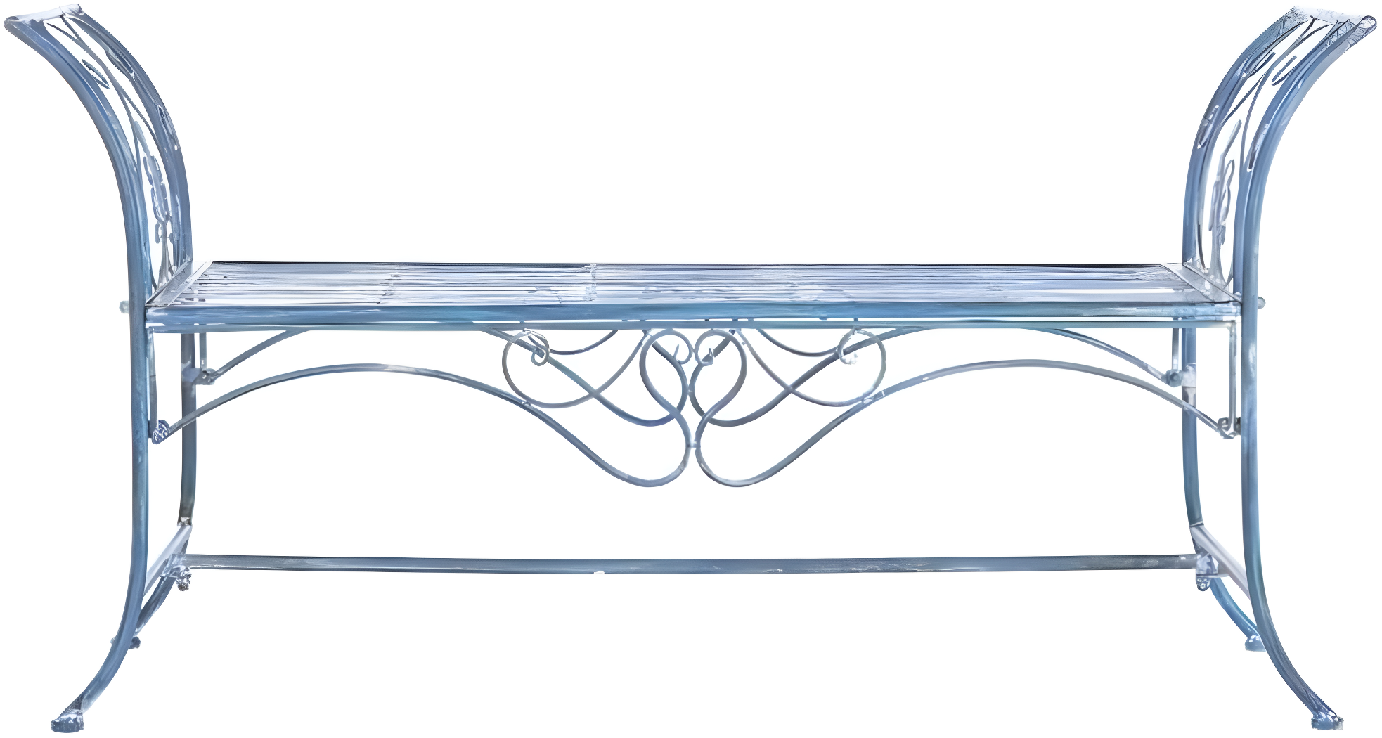 Adina Bench - Outdoor - PAT5016 - Mossy Blue - Safavieh