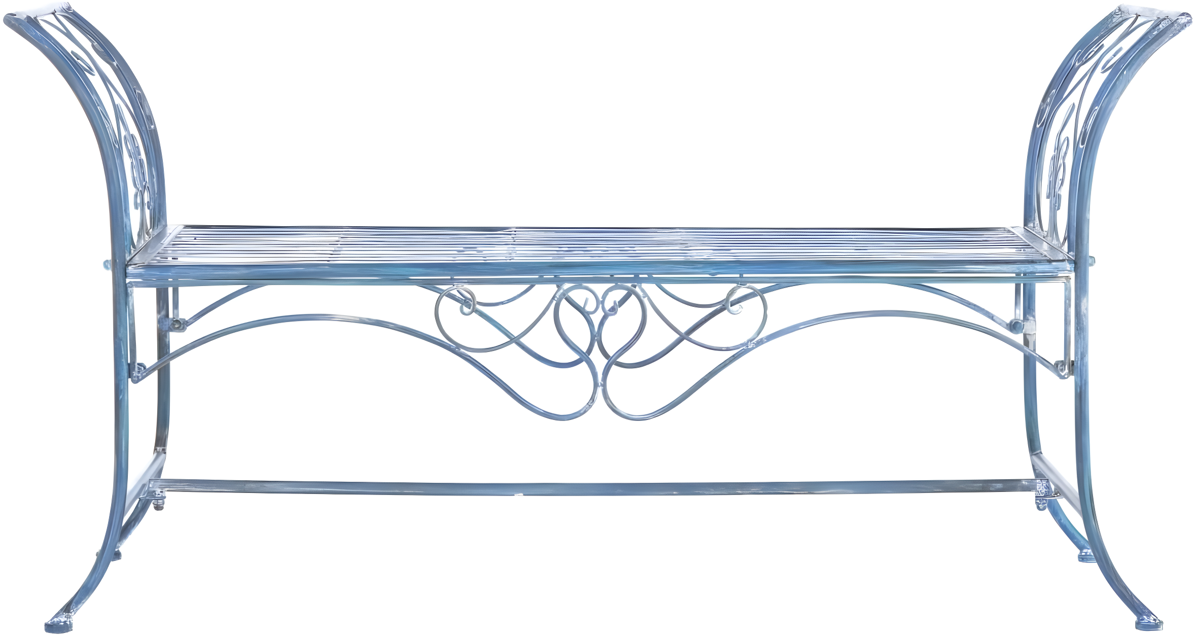 Adina Bench - Outdoor - PAT5016 - Mossy Blue - Safavieh
