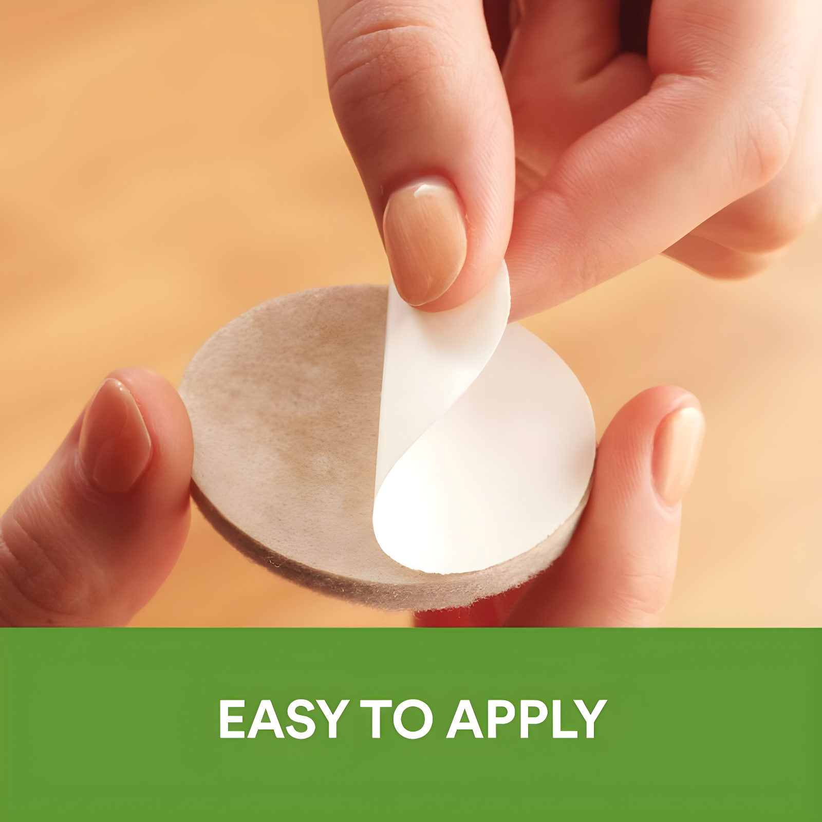 Scotch 1" 32pk Felt Pads Beige: Anti-Scratch Furniture & Chair Leg Protection, Floor Pad, 1" x 0.2" Felt, 32ct