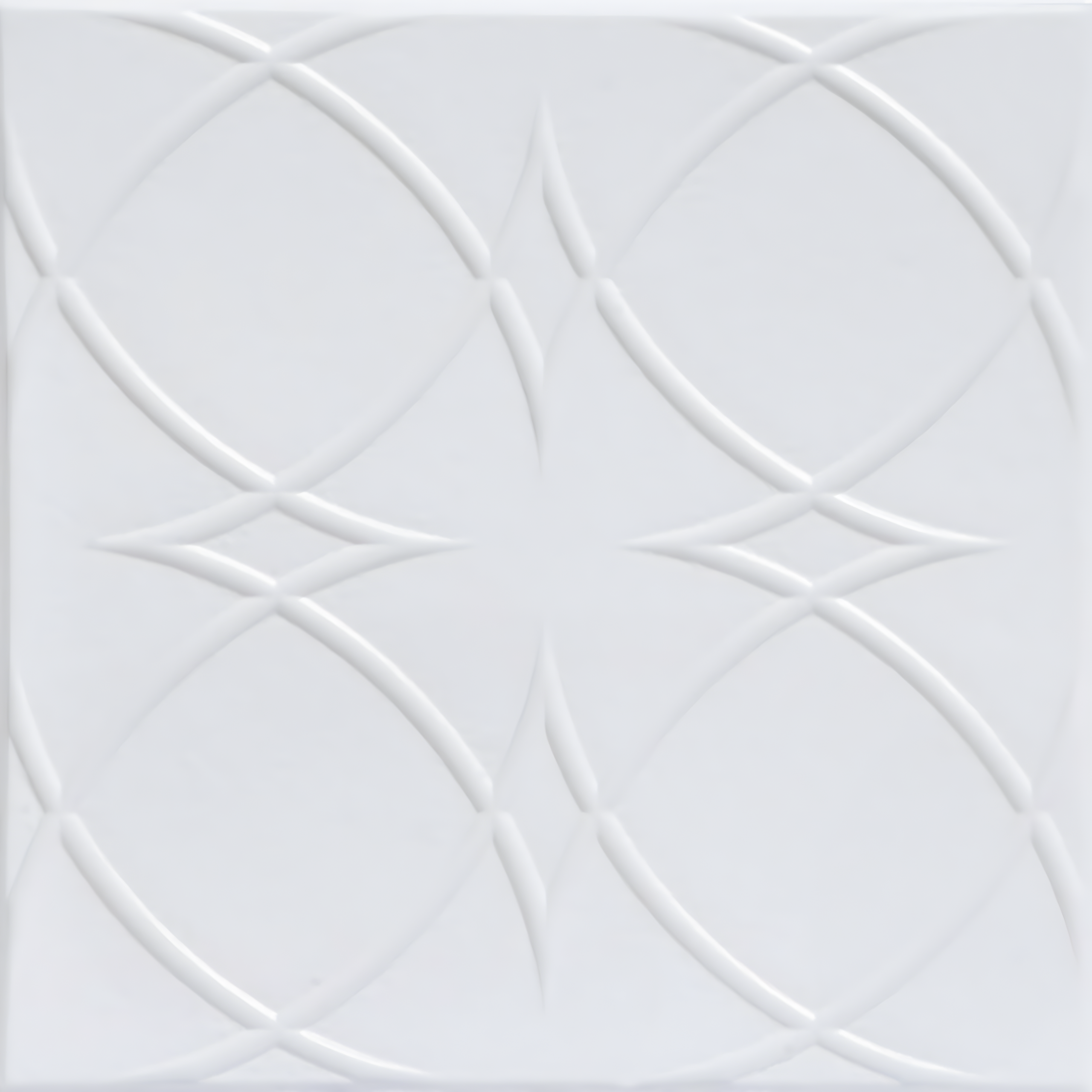 Circles and Stars 1.6 ft. x 1.6 ft. Polystyrene Glue-up Ceiling Tile (Set of 48)