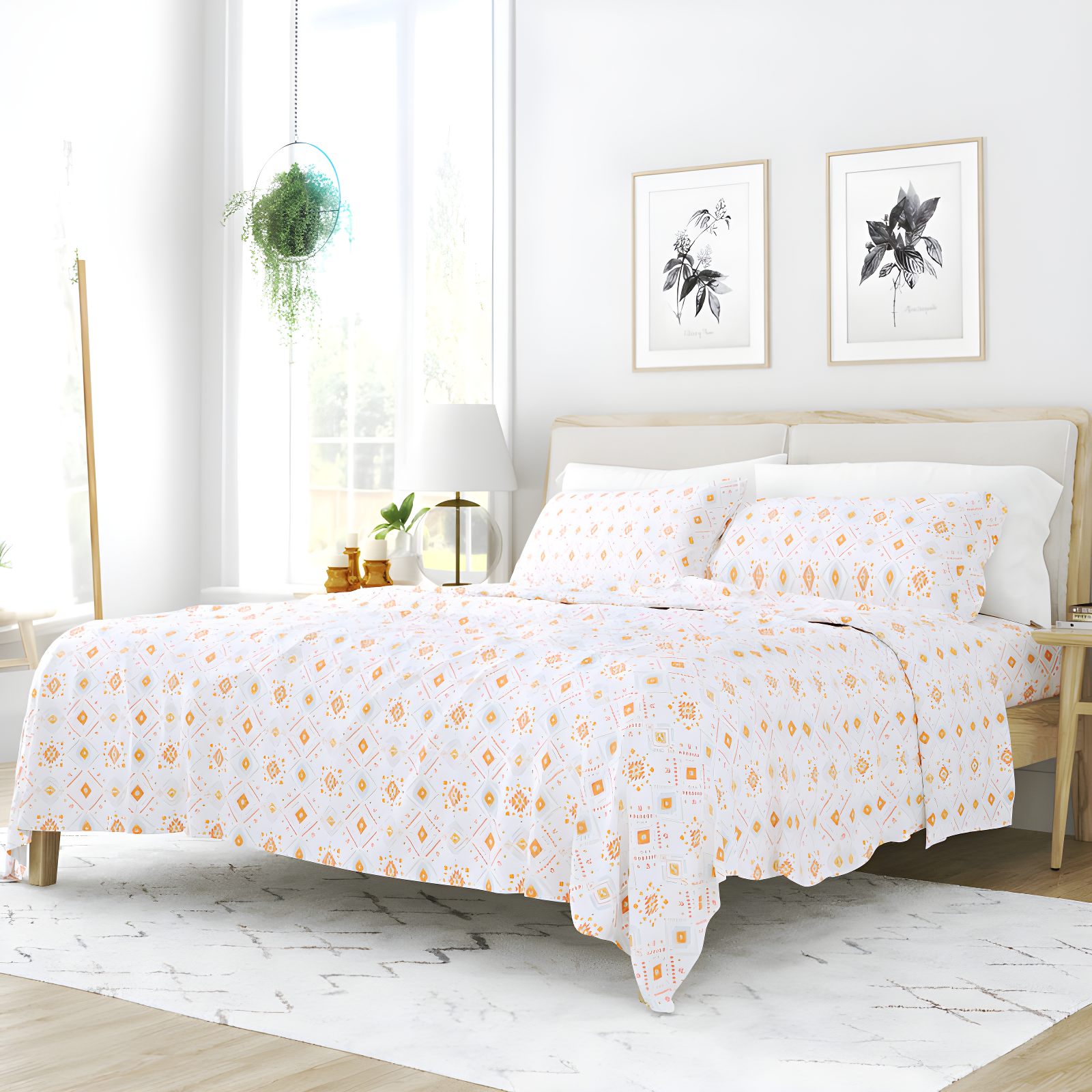 Home Aztec Dreams Pattern Microfiber Sheet Set