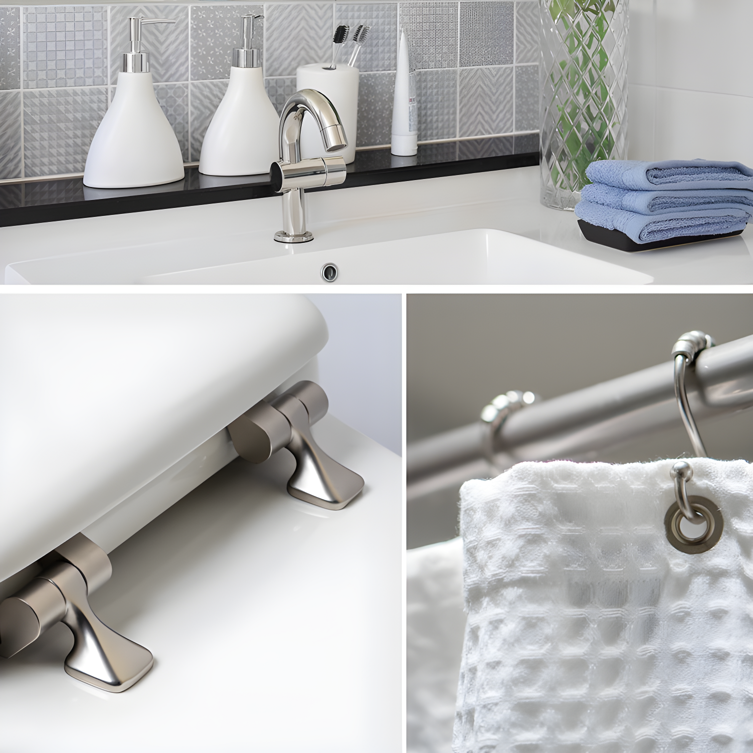 Mayfair by Bemis 7M844BN 000 Mayfair 44CP Featuring STAY-TITE Seat Fastening System & Hinges, ROUND, White