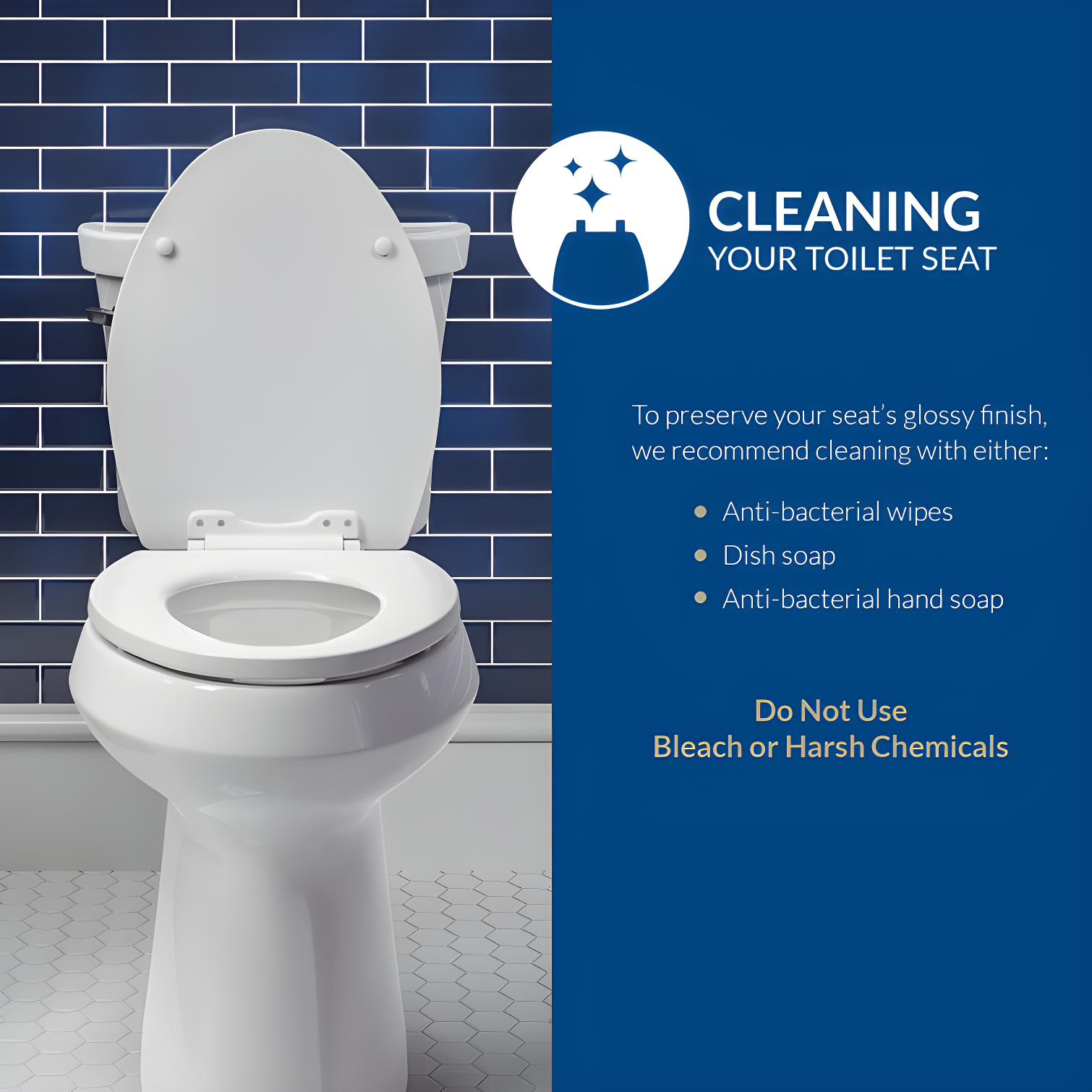 Mayfair by Bemis 7M844BN 000 Mayfair 44CP Featuring STAY-TITE Seat Fastening System & Hinges, ROUND, White