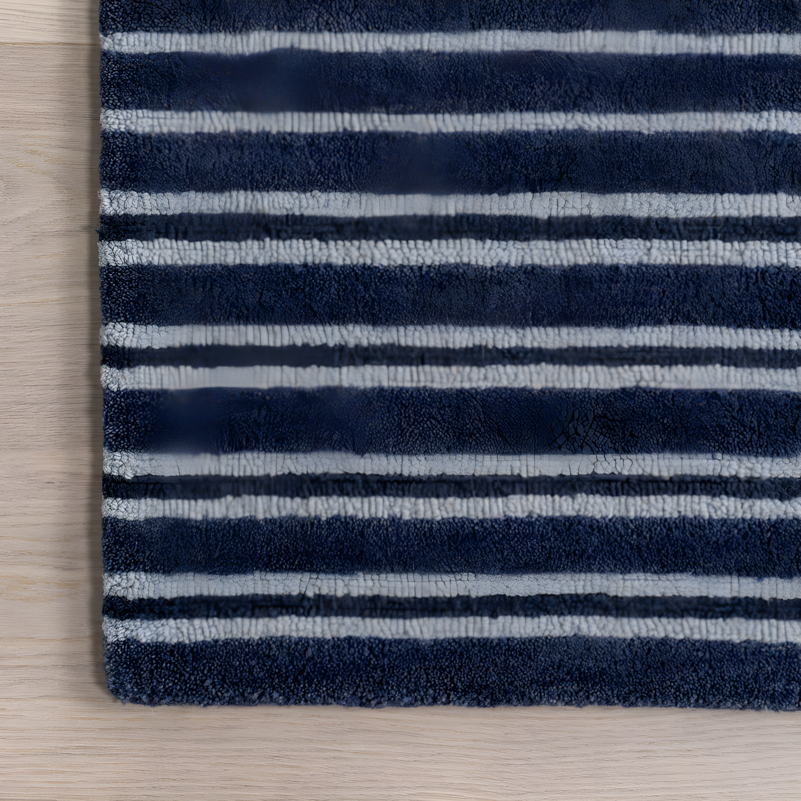 Breakwater Bay Pacific Striped Wool Area Rug