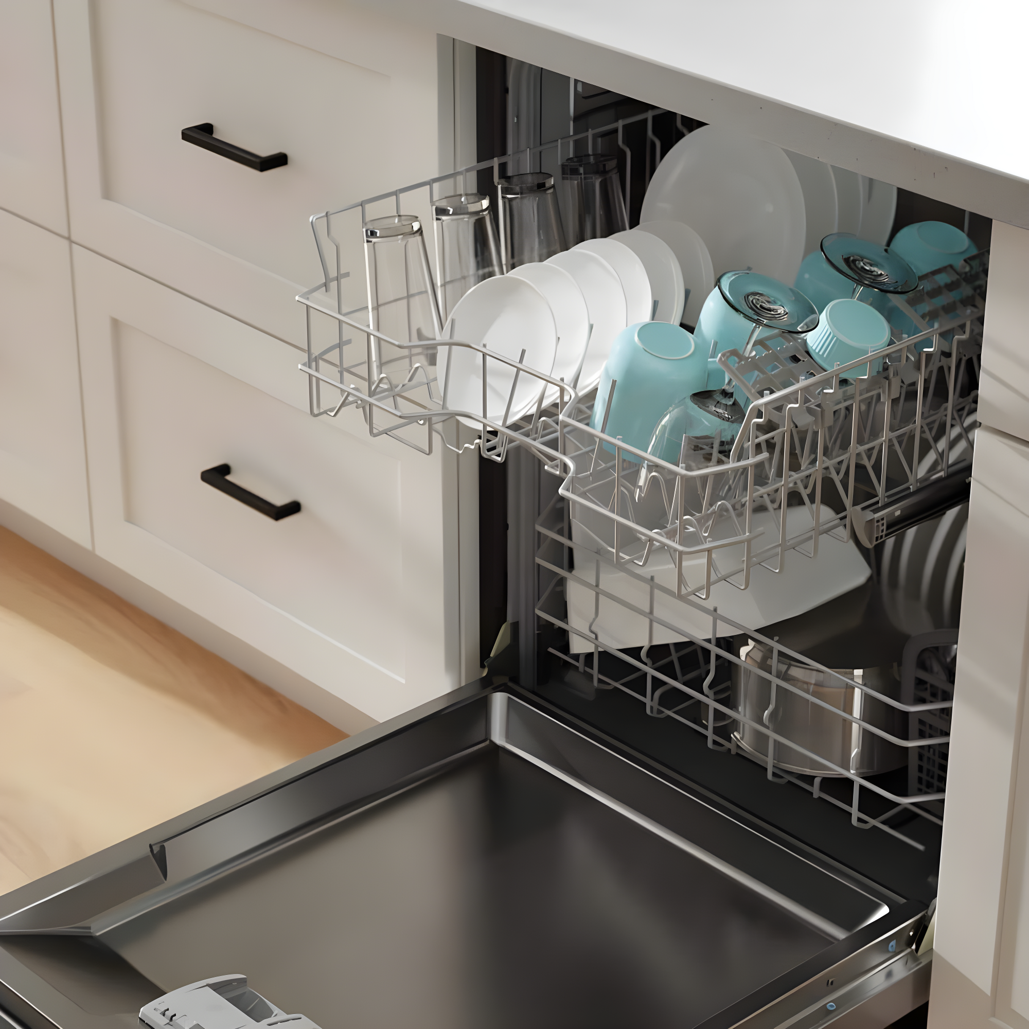 Bosch 800 Series 24" Front Control Built-In Dishwasher with Hybrid Tub SHE3AEM5N
