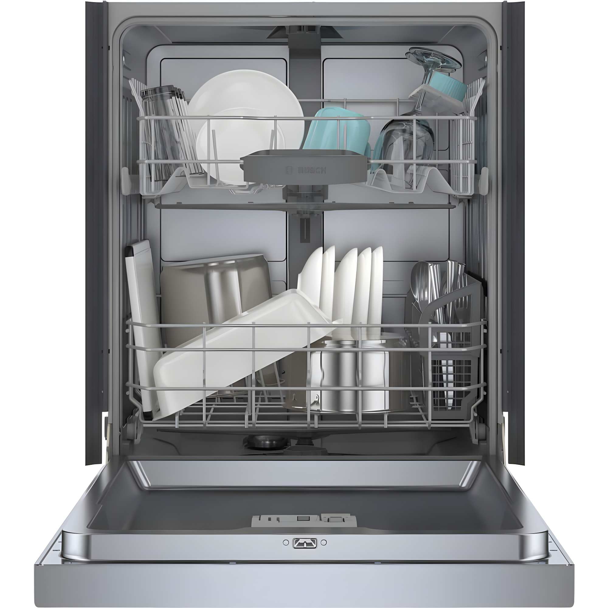 Bosch 800 Series 24" Front Control Built-In Dishwasher with Hybrid Tub SHE3AEM5N