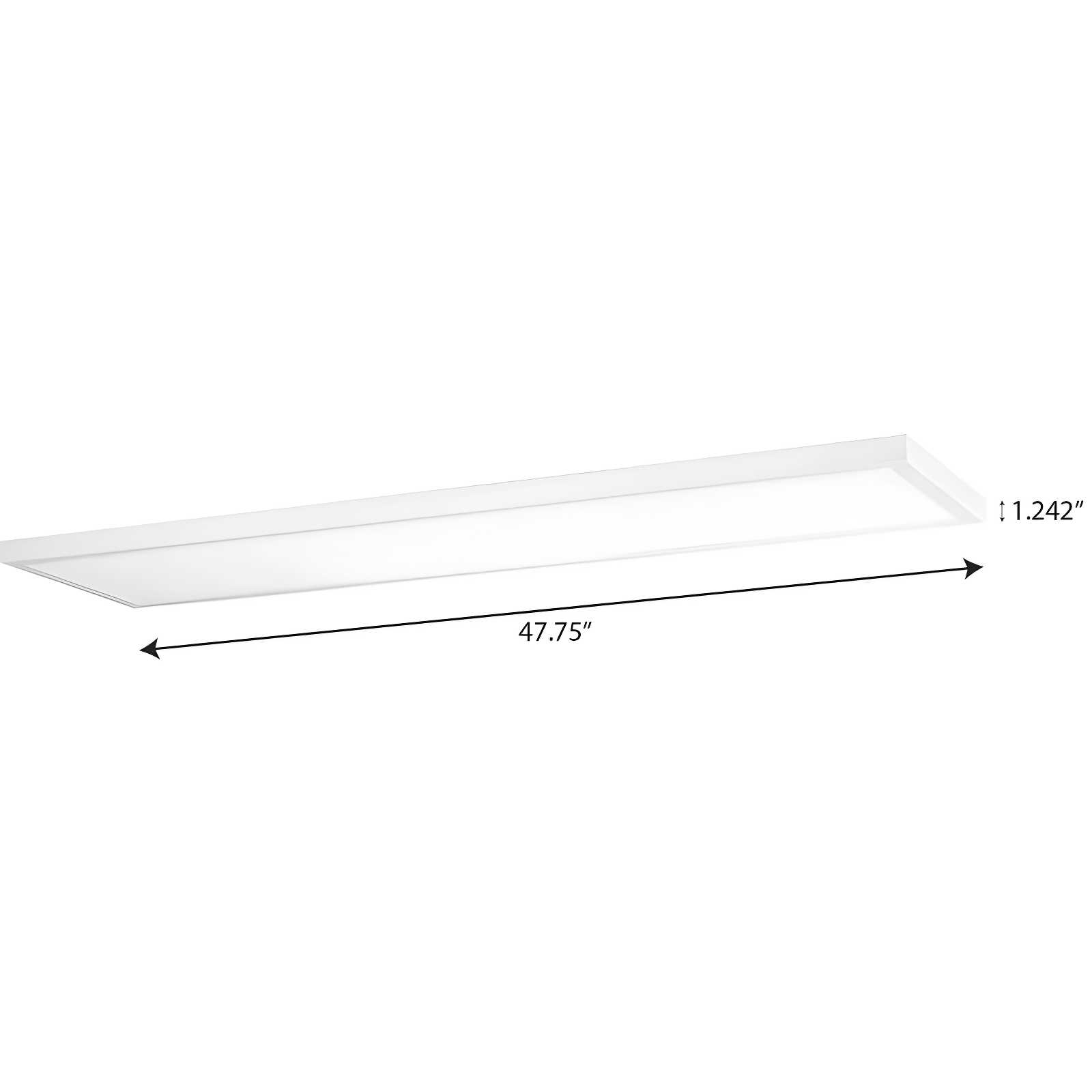 Progress Lighting, Everlume Collection, 1-Light, LED Linear Panel Light, Satin White, Frosted Polycarbonate Shade