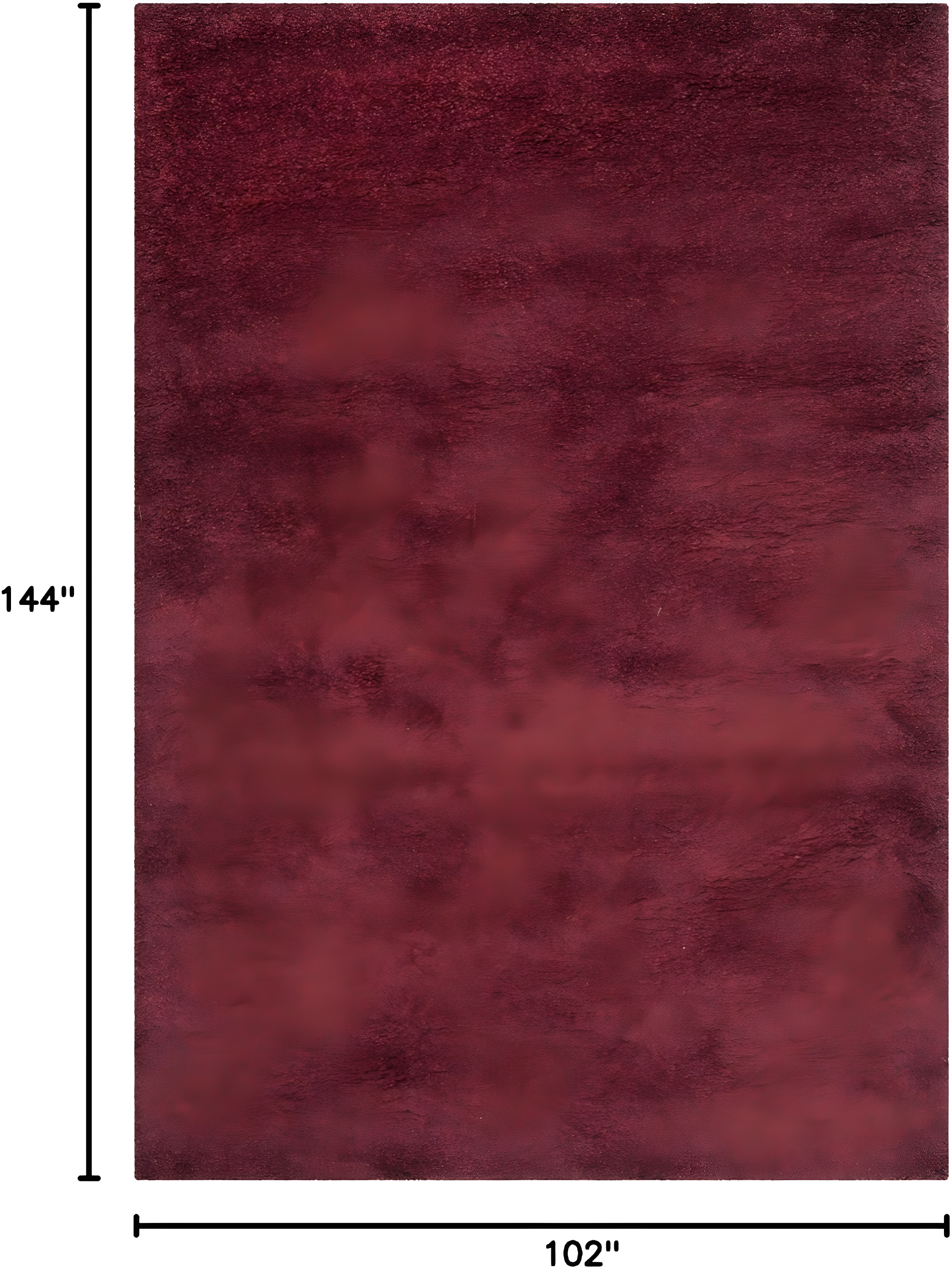 Shag SG151 Power Loomed Area Rug - Maroon - 8'6"x12' - Safavieh.