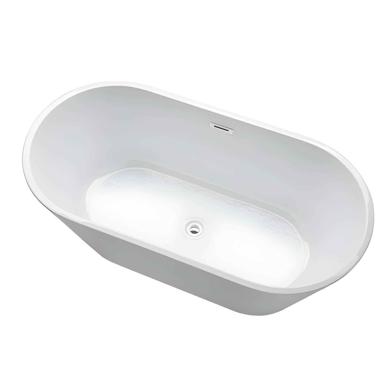 67'' x 32'' Freestanding Soaking Acrylic Bathtub